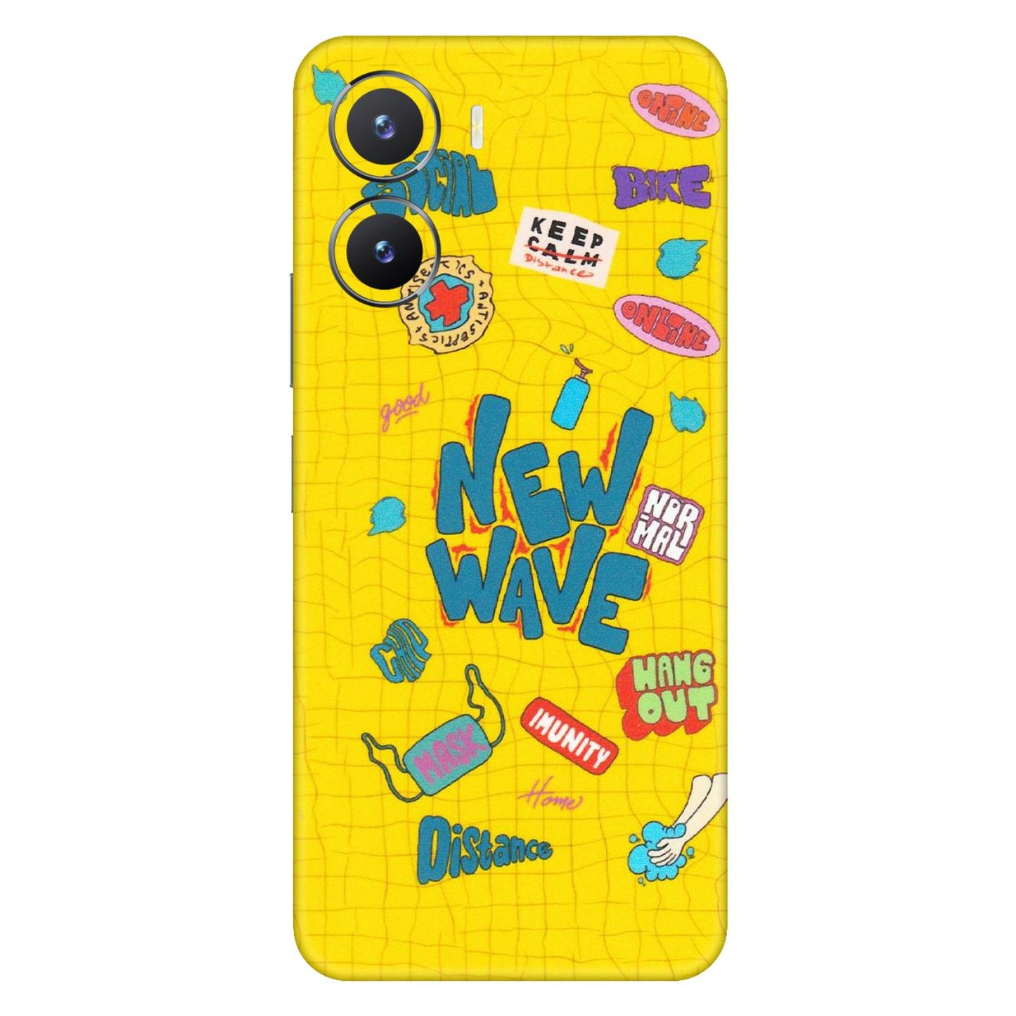 VIVO Z/V/X/T/U/S Series Phone Skins (All Models) - New Wave Life - Matte Finish (M-17) Vivo T2 X (5G)