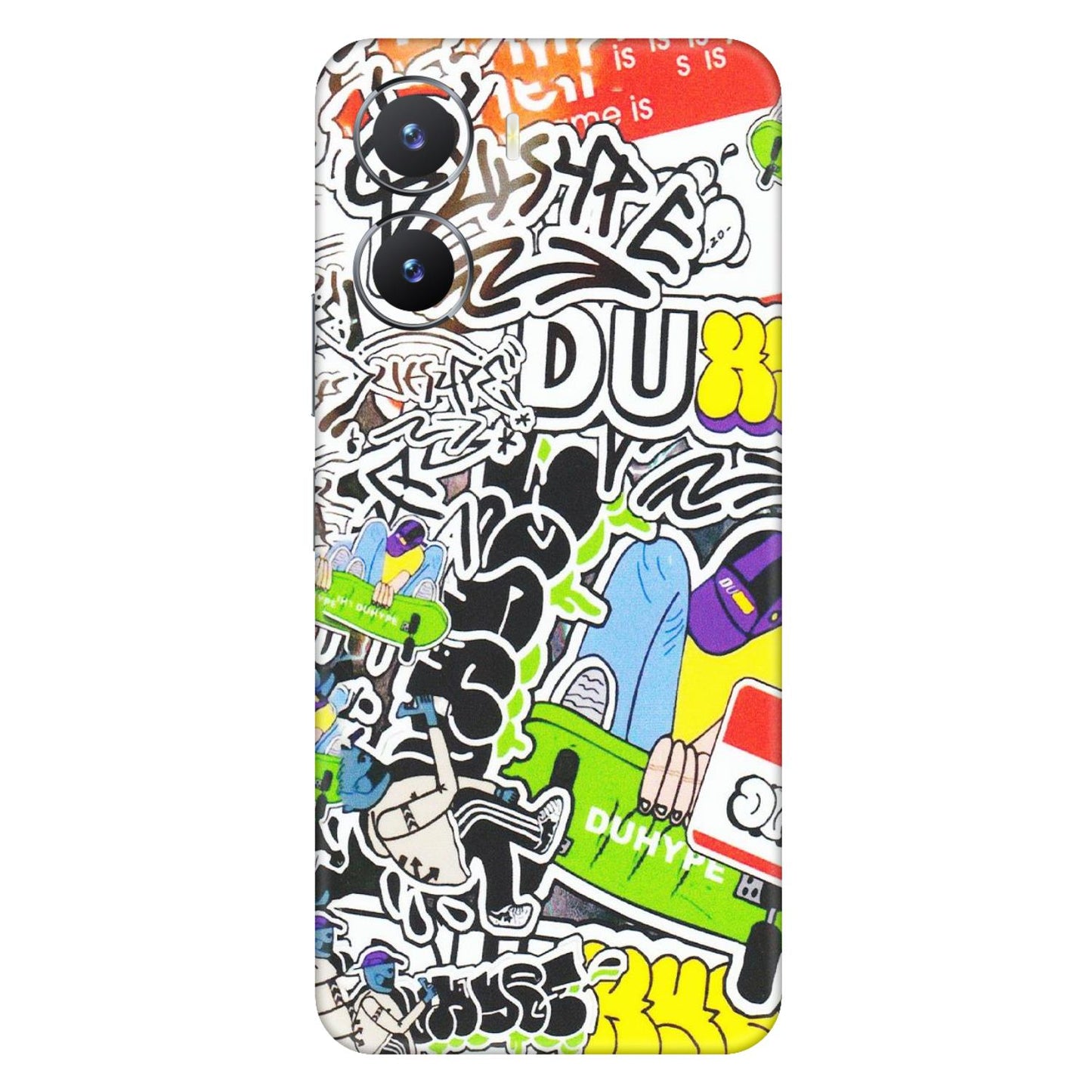 VIVO Z/V/X/T/U/S Series Phone Skins (All Models) - Dope Graffiti - Matte Finish (M-61) Vivo T2 X (5G)