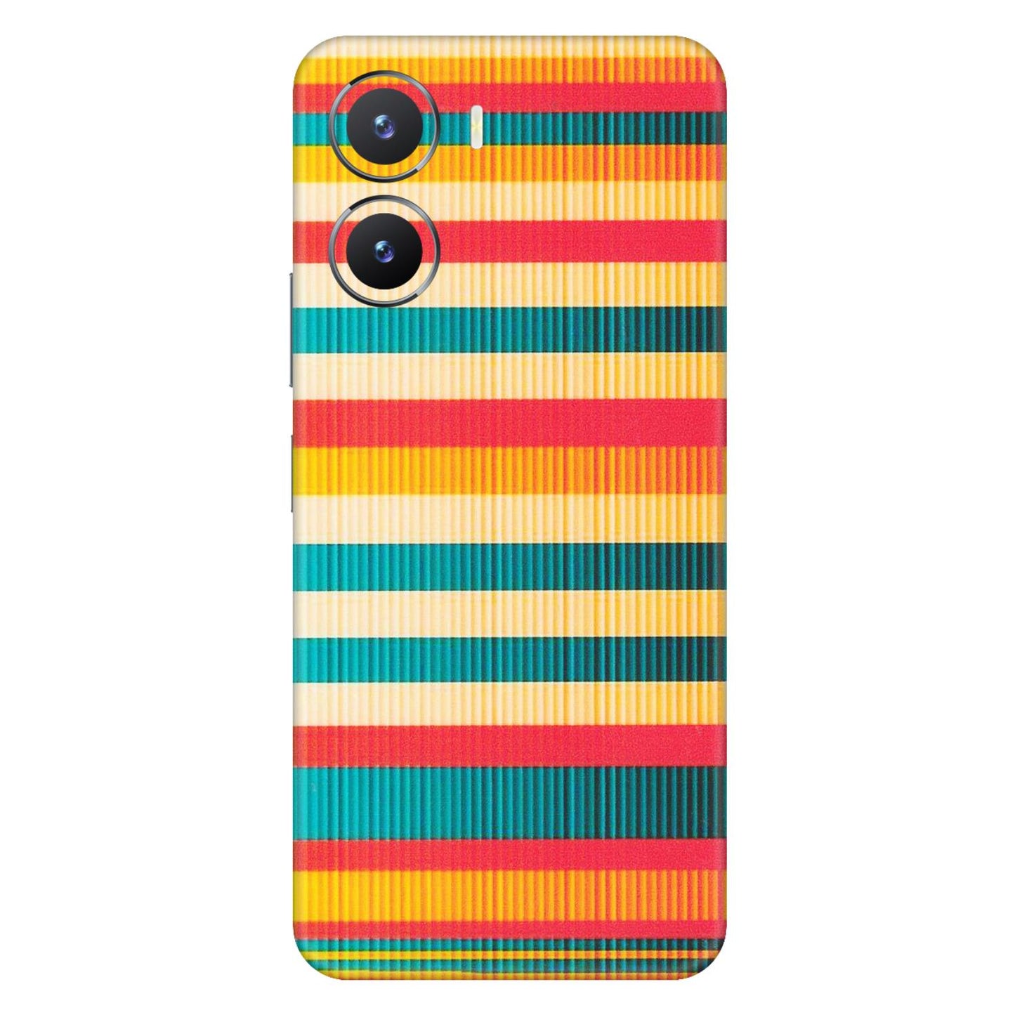 VIVO Z/V/X/T/U/S Series Phone Skins (All Models) - Colourful Stripes Soothing Effect - Matte Finish (M-86) Vivo T2 X (5G)