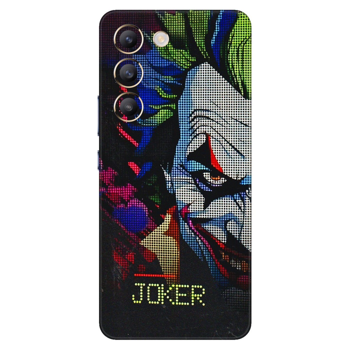 VIVO Z/V/X/T/U/S Series Phone Skins (All Models) - Joker Dot Matrix - 3D Embossed Finish (L-08) Vivo T3 (5G)