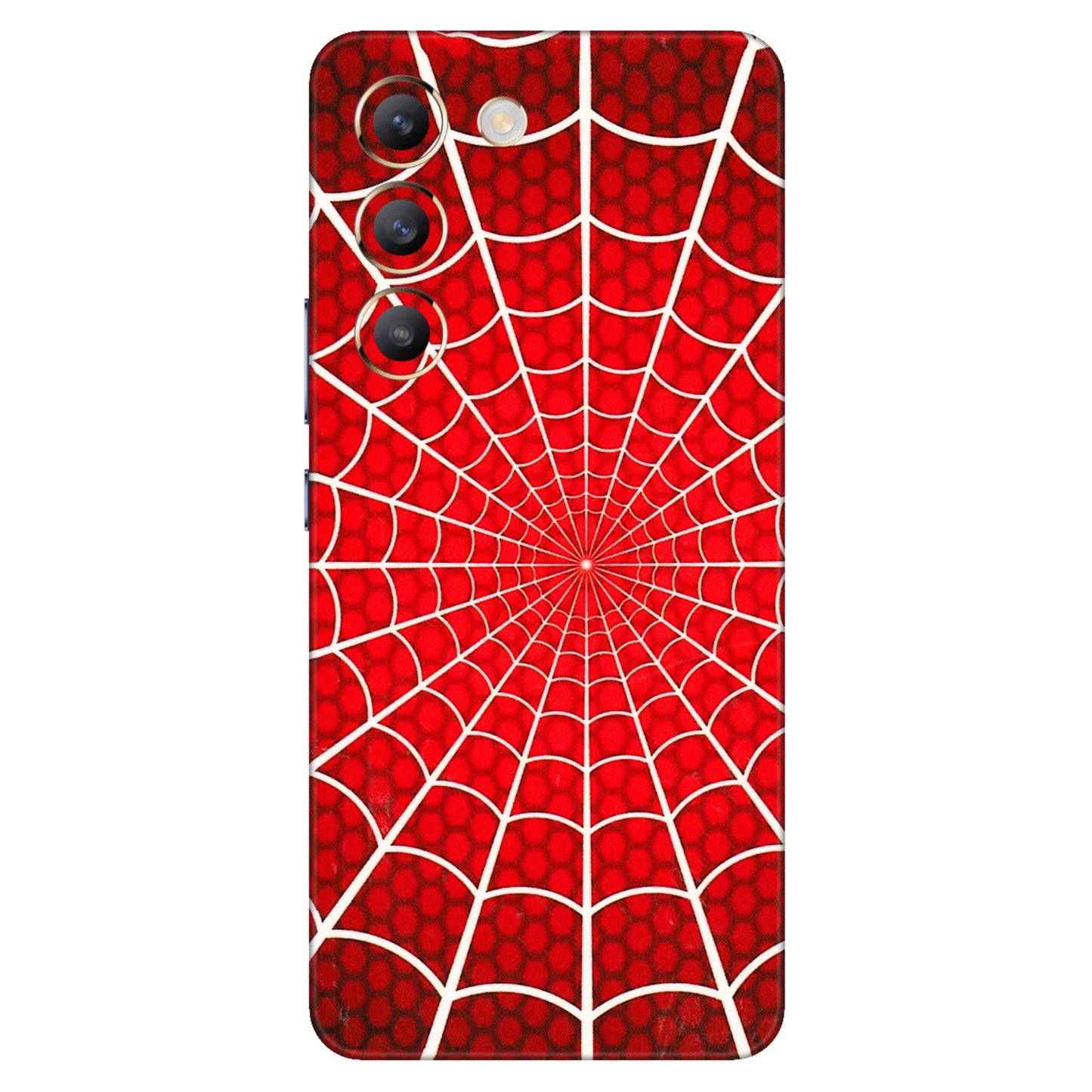 VIVO Z/V/X/T/U/S Series Phone Skins (All Models) - Classic Spidey Web - 3D Embossed Finish (L-115) Vivo T3 (5G)