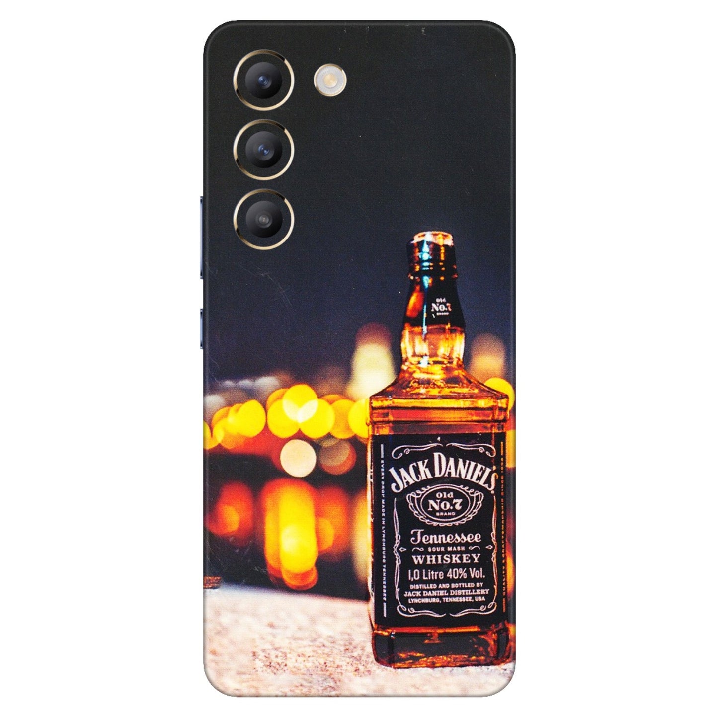 VIVO Z/V/X/T/U/S Series Phone Skins (All Models) - JD Whiskey Bottle - 3D Embossed Finish (L-20) Vivo T3 (5G)