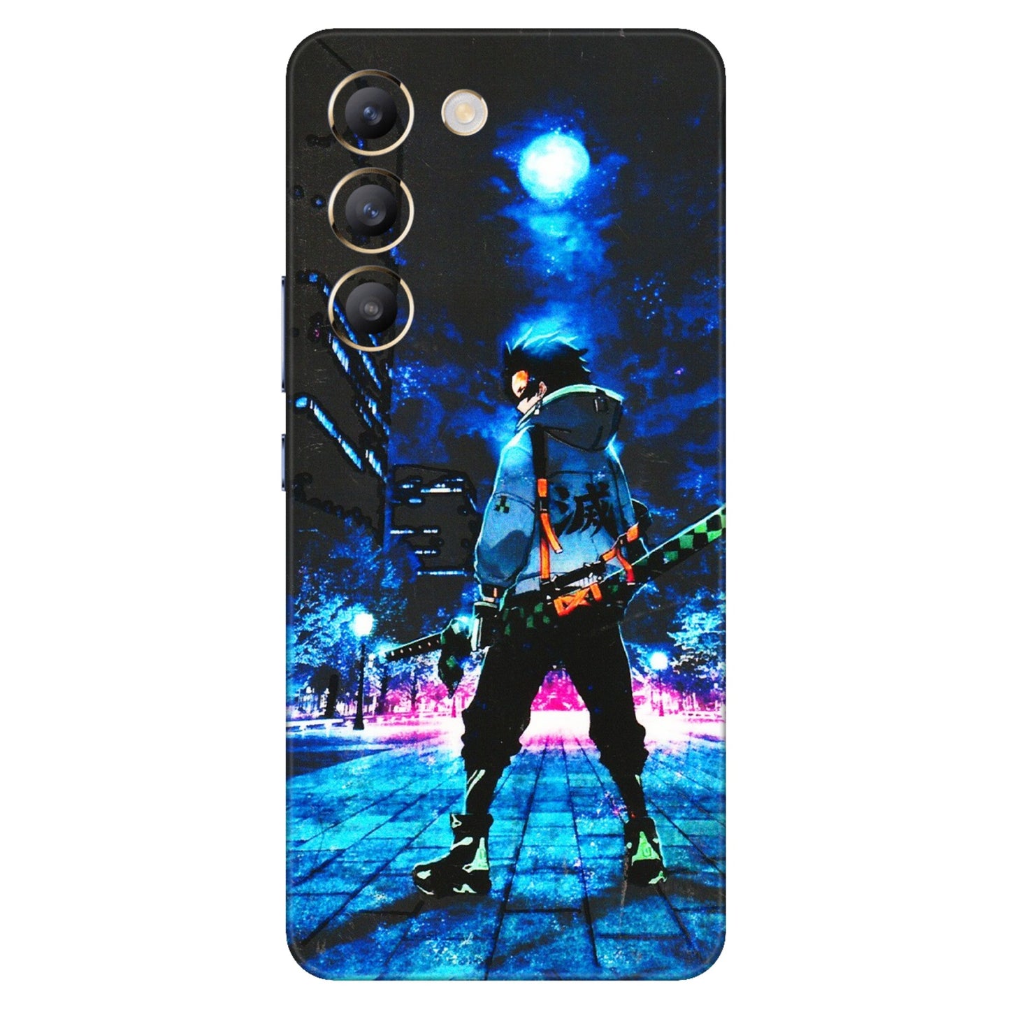 VIVO Z/V/X/T/U/S Series Phone Skins (All Models) - Demon Slayer Sword - 3D Embossed Finish (L-247) Vivo T3 (5G)