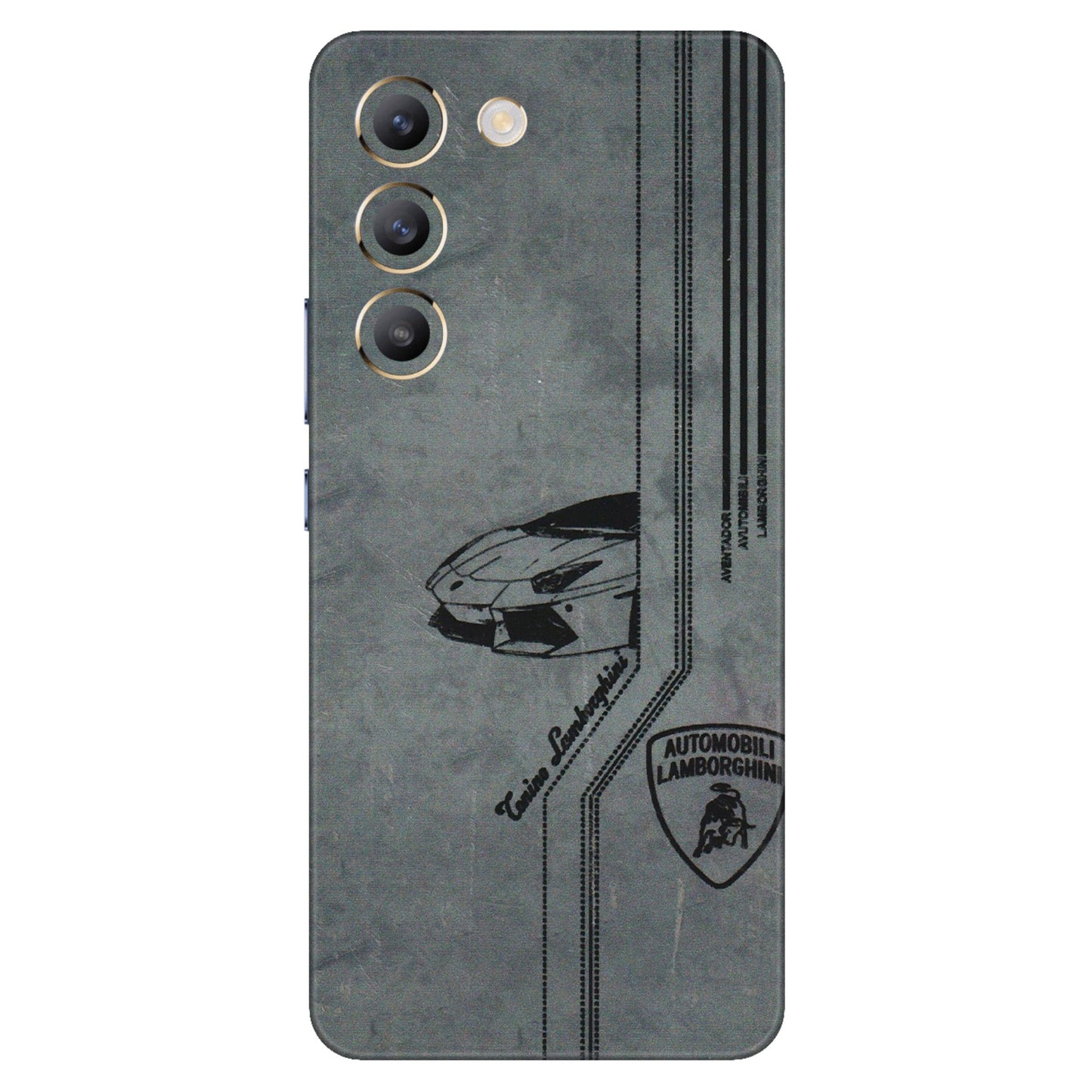 VIVO Z/V/X/T/U/S Series Phone Skins (All Models) - New Lamborgini Aventador - 3D Embossed Finish (L-321) Vivo T3 (5G)