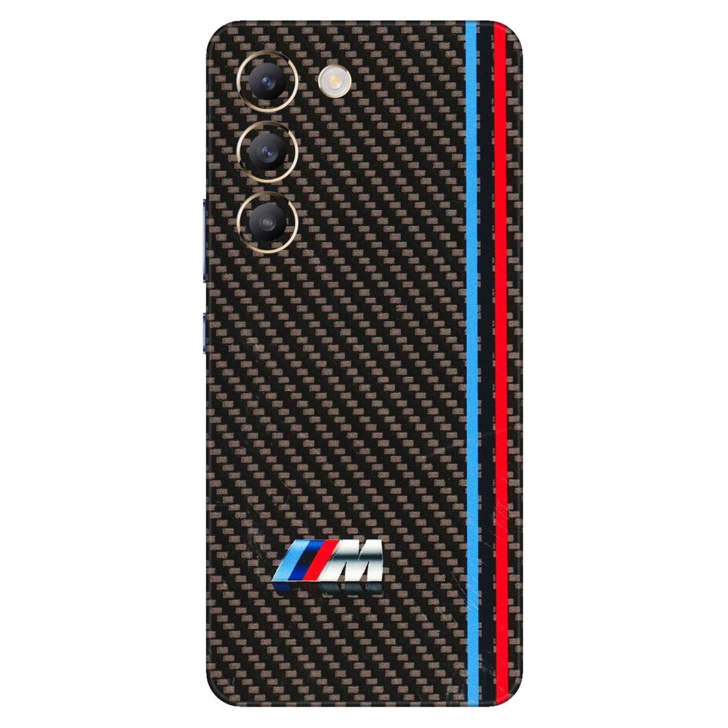 VIVO Z/V/X/T/U/S Series Phone Skins (All Models) - BM Carbon Fiber Feels - 3D Embossed Finish (L-38) Vivo T3 (5G)