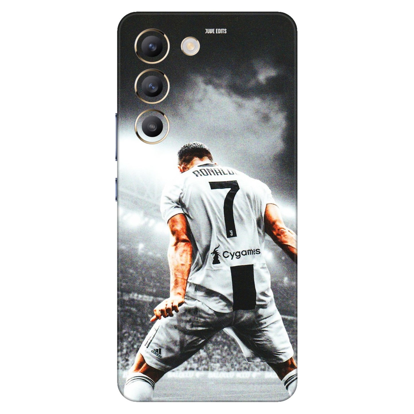VIVO Z/V/X/T/U/S Series Phone Skins (All Models) - Ronaldo CR7 Crazy - 3D Embossed Finish (L-44) Vivo T3 (5G)