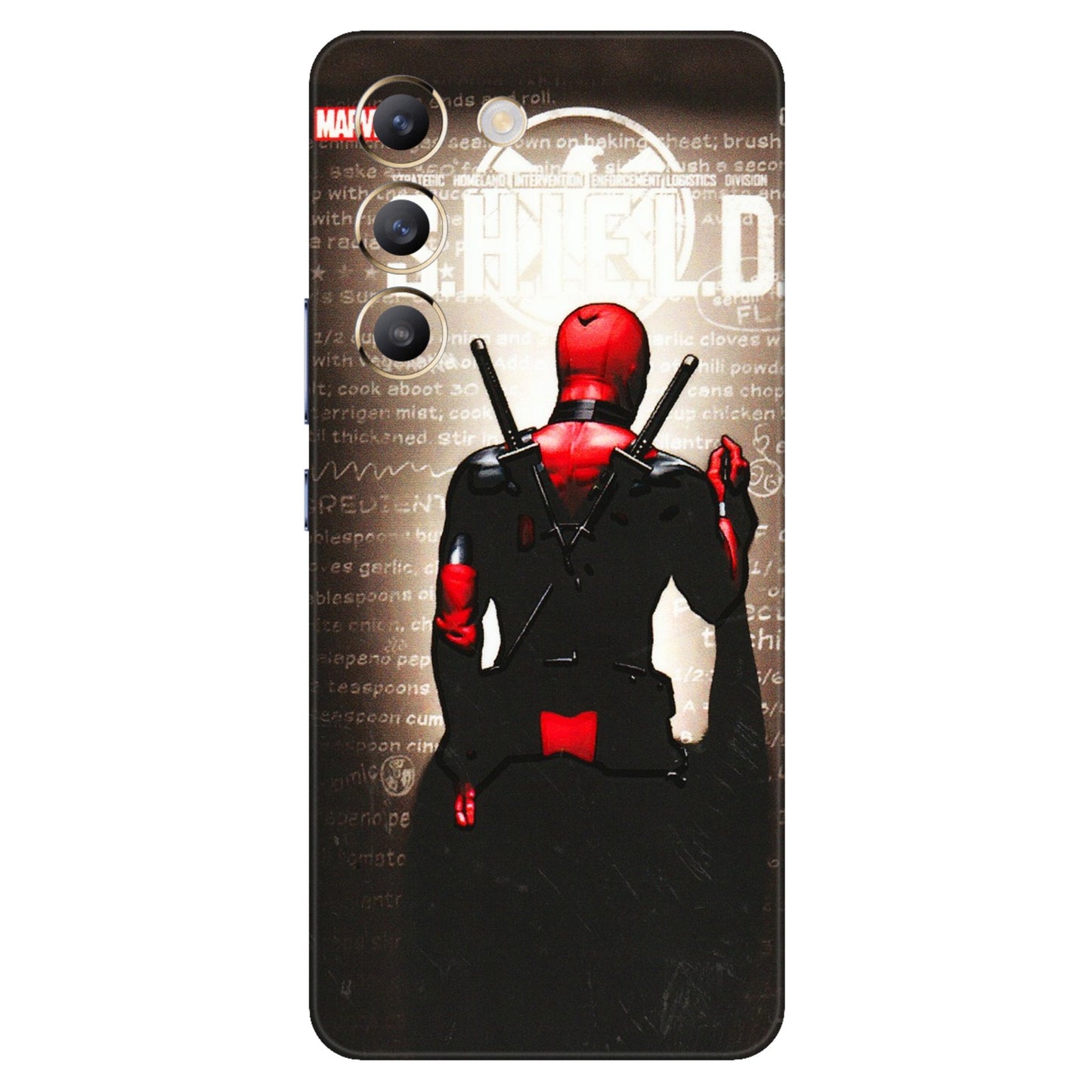 VIVO Z/V/X/T/U/S Series Phone Skins (All Models) - Deadpool - 3D Embossed Finish (L-56) Vivo T3 (5G)