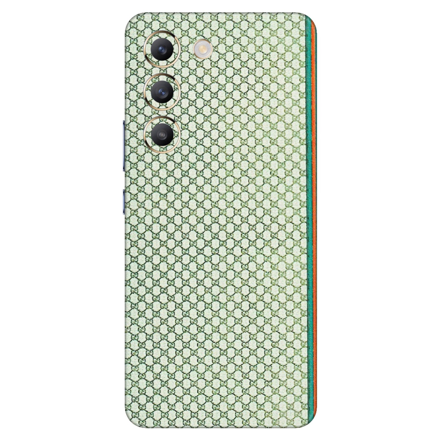 VIVO Z/V/X/T/U/S Series Phone Skins (All Models) - Gucci Fabric Pattern - 3D Embossed Finish (L-73) Vivo T3 (5G)
