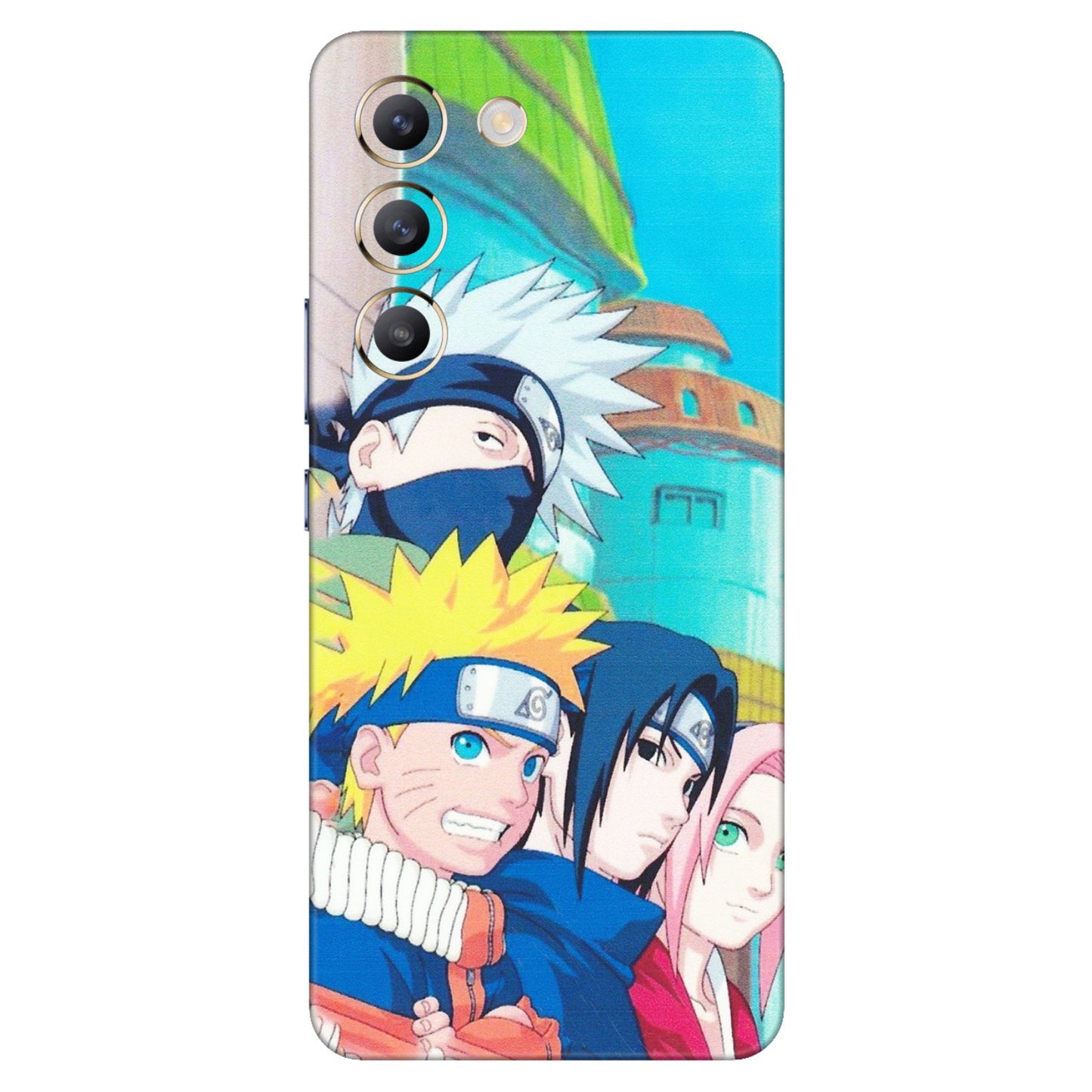 VIVO Z/V/X/T/U/S Series Phone Skins (All Models) - Team Minato And Kakashi - Matte Finish (M-101) Vivo T3 (5G)