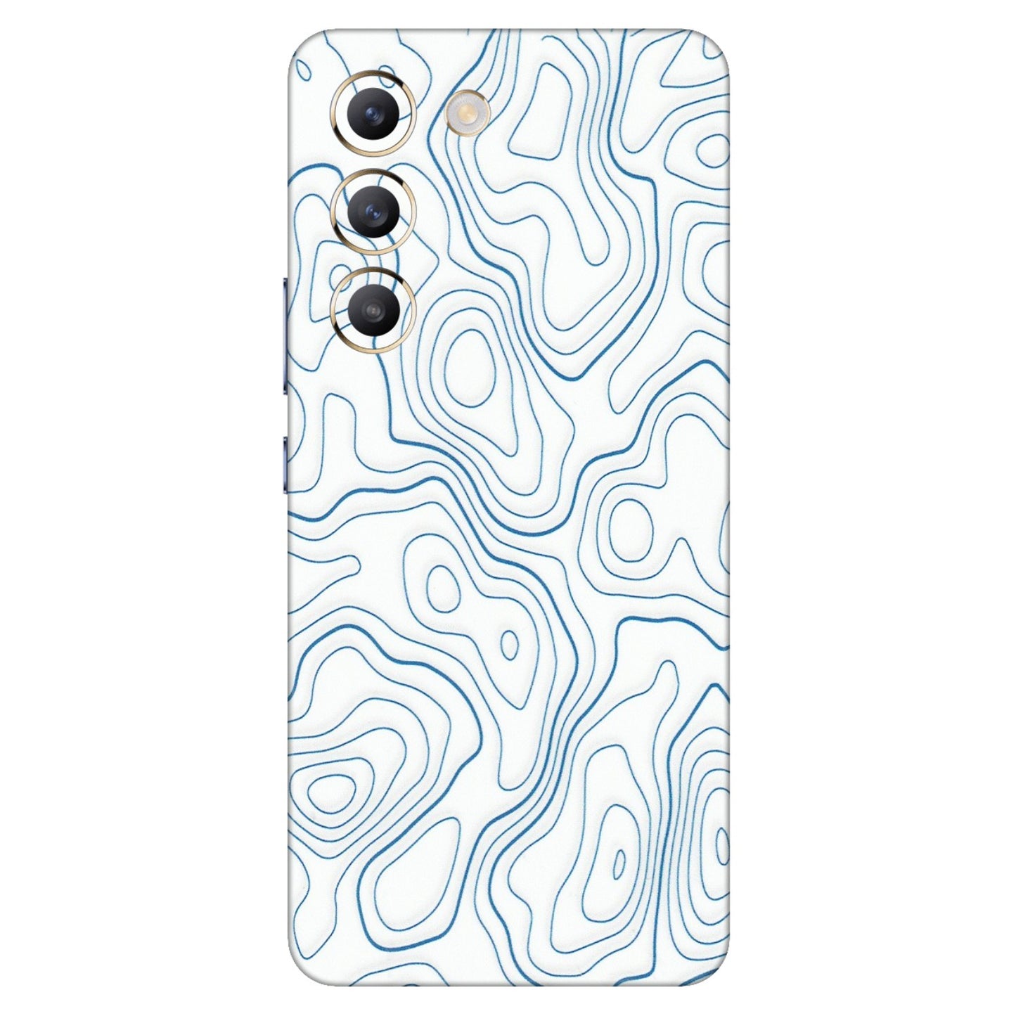 VIVO Z/V/X/T/U/S Series Phone Skins (All Models) - Blue And White Swirls - Matte Finish (M-139) Vivo T3 (5G)
