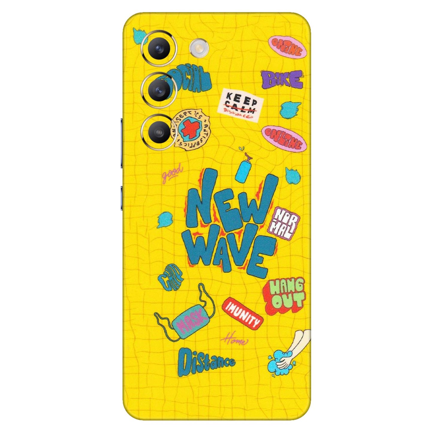 VIVO Z/V/X/T/U/S Series Phone Skins (All Models) - New Wave Life - Matte Finish (M-17) Vivo T3 (5G)