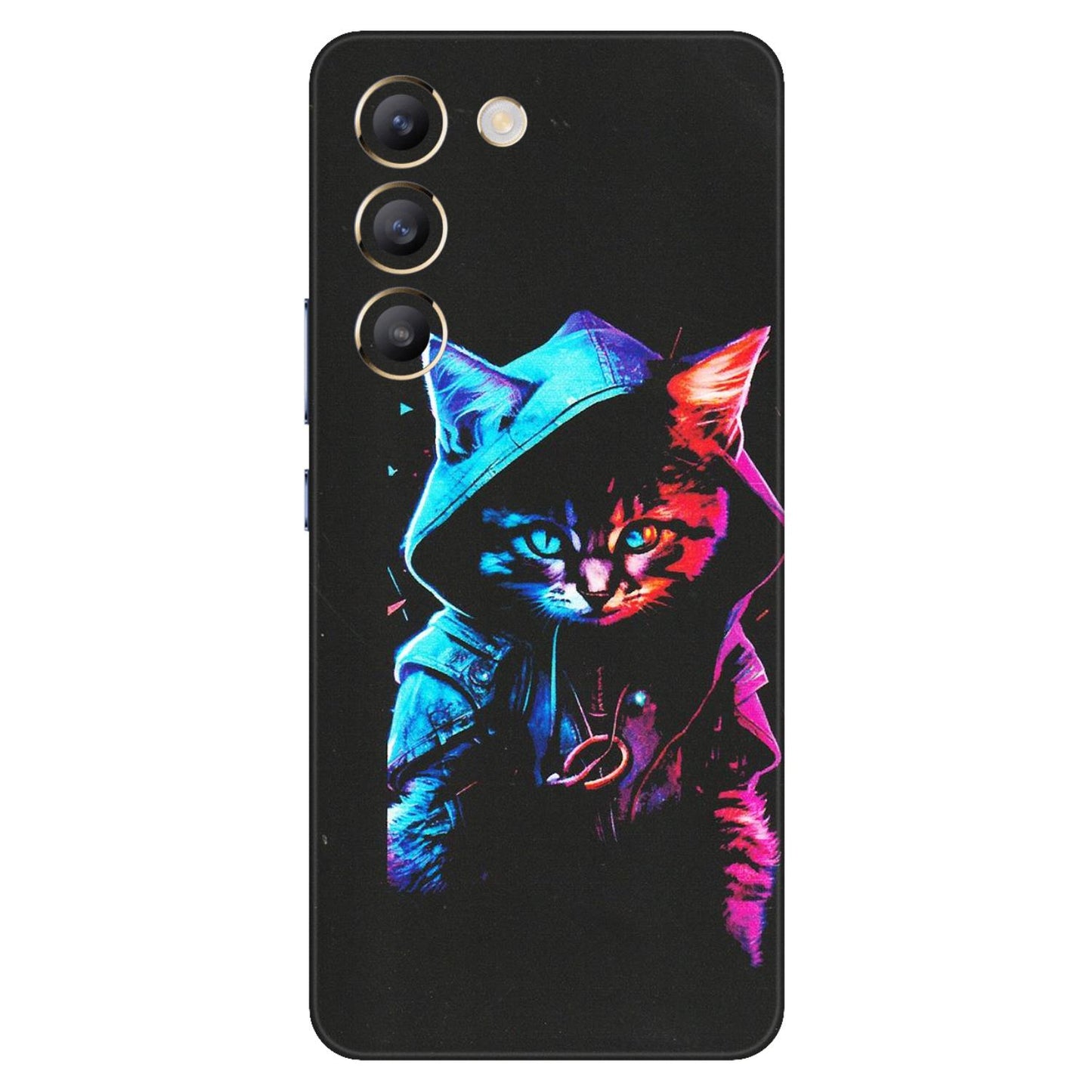 VIVO Z/V/X/T/U/S Series Phone Skins (All Models) - Cyberpunk Cat - Matte Finish (M-45) Vivo T3 (5G)