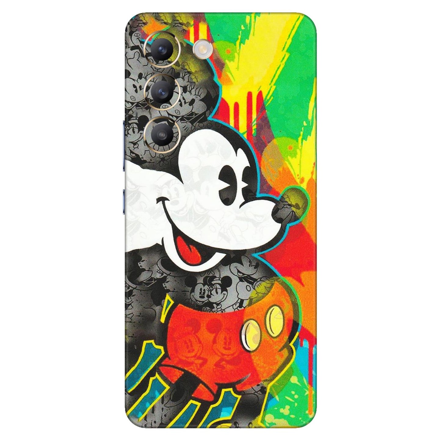 VIVO Z/V/X/T/U/S Series Phone Skins (All Models) - Multiple Mickey With Colourful Texture - Matte Finish (M-84) Vivo T3 (5G)