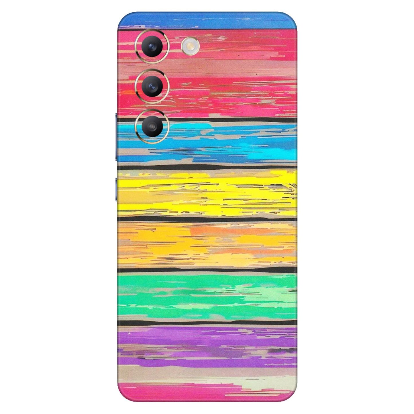 VIVO Z/V/X/T/U/S Series Phone Skins (All Models) - Multi Colour Wooden Wall - Matte Finish (M-96) Vivo T3 (5G)