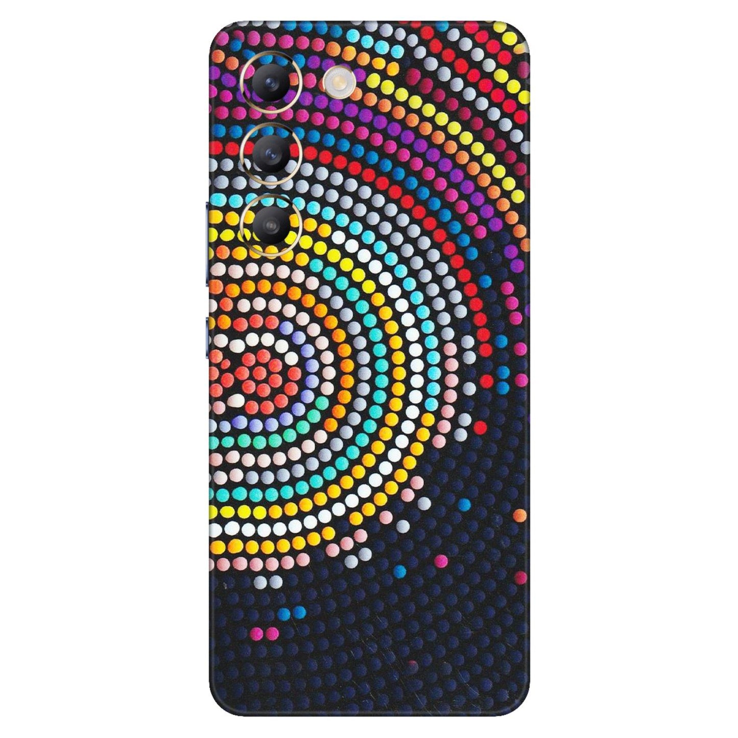 VIVO Z/V/X/T/U/S Series Phone Skins (All Models) - Rainbow Dot Mandala - Matte Finish (M-97) Vivo T3 (5G)