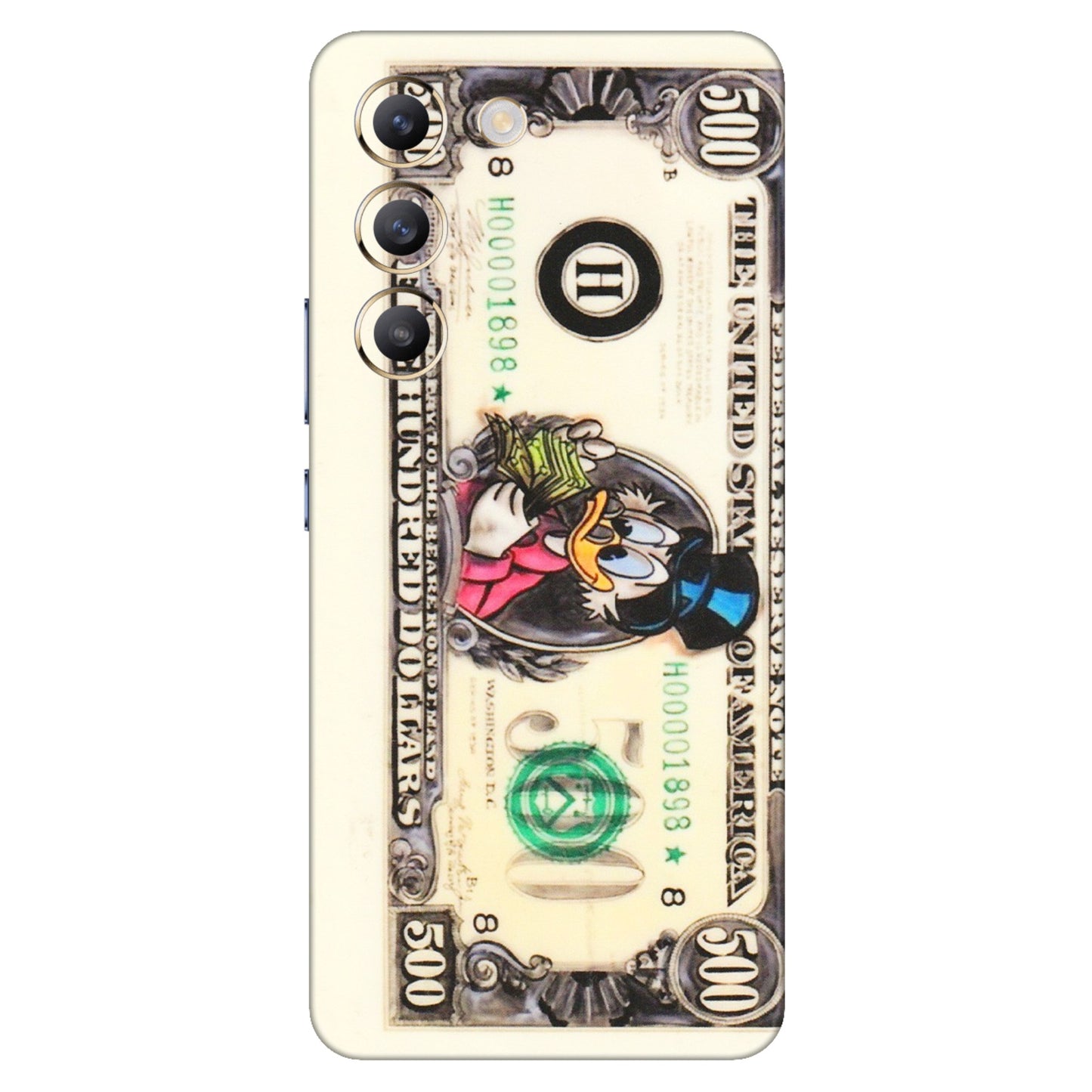 VIVO Z/V/X/T/U/S Series Phone Skins (All Models) - Five Hundred Dollar Duck - Transparent Finish (T-15) Vivo T3 (5G)