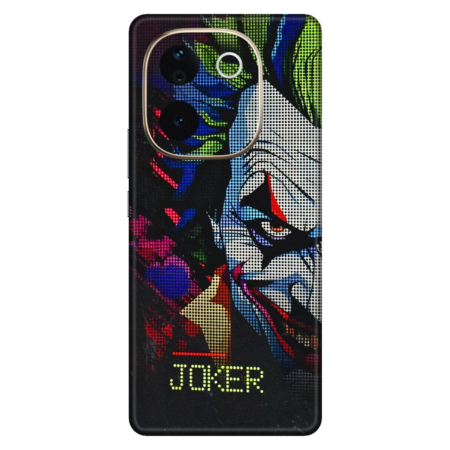 VIVO Z/V/X/T/U/S Series Phone Skins (All Models) - Joker Dot Matrix - 3D Embossed Finish (L-08) Vivo T3 Pro (5G)