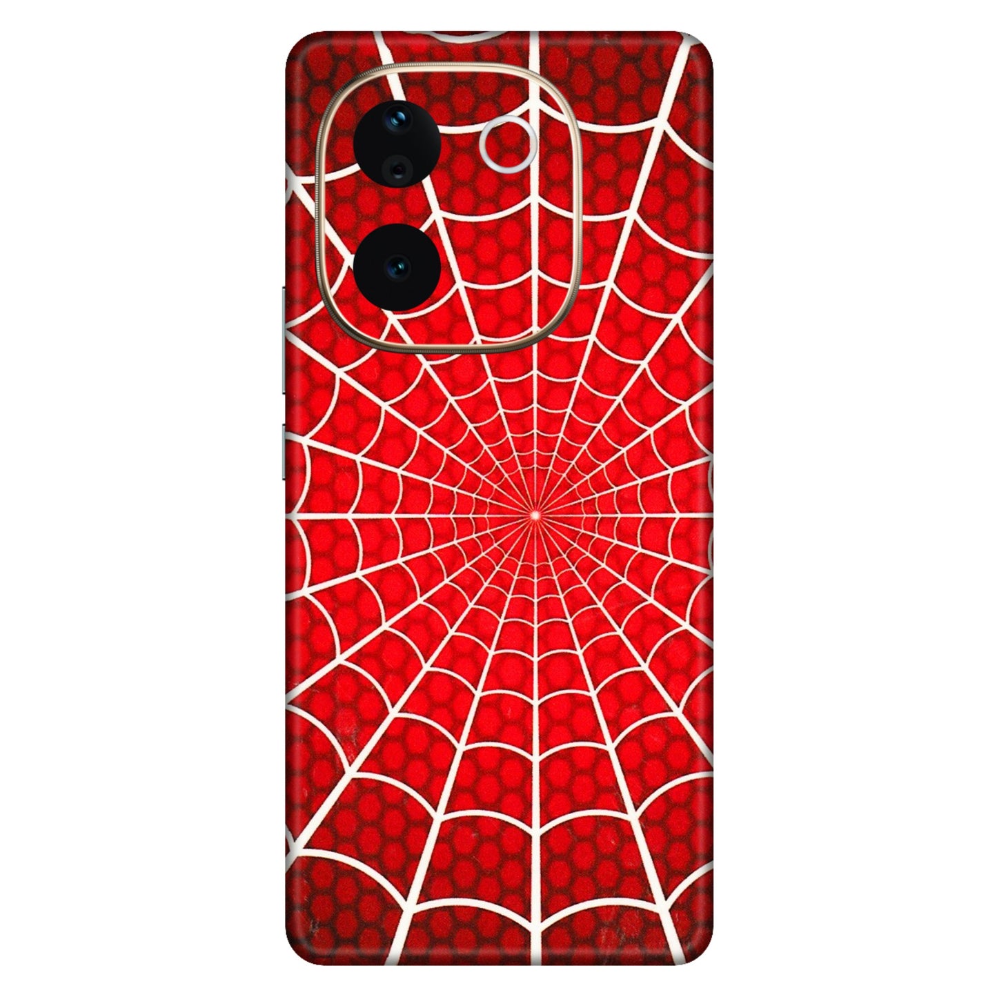 VIVO Z/V/X/T/U/S Series Phone Skins (All Models) - Classic Spidey Web - 3D Embossed Finish (L-115) Vivo T3 Pro (5G)