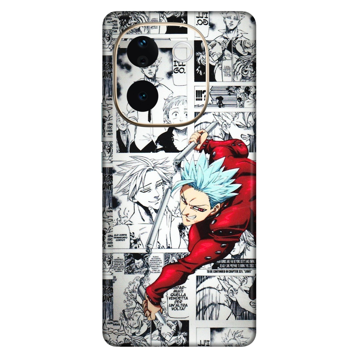 VIVO Z/V/X/T/U/S Series Phone Skins (All Models) - Anime Comic - 3D Embossed Finish (L-192) Vivo T3 Pro (5G)