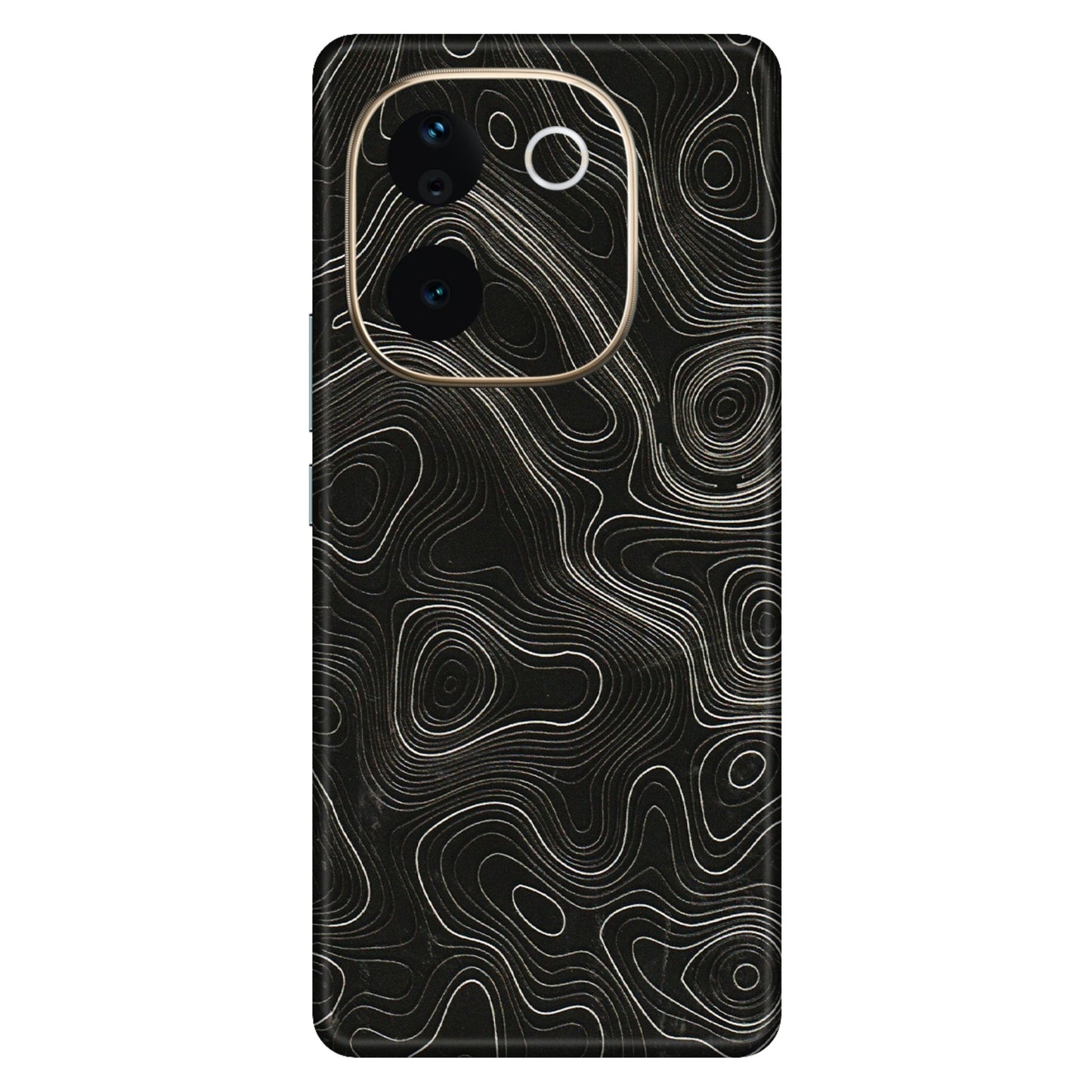 VIVO Z/V/X/T/U/S Series Phone Skins (All Models) - Black Swirl - 3D Embossed Finish (L-196) Vivo T3 Pro (5G)
