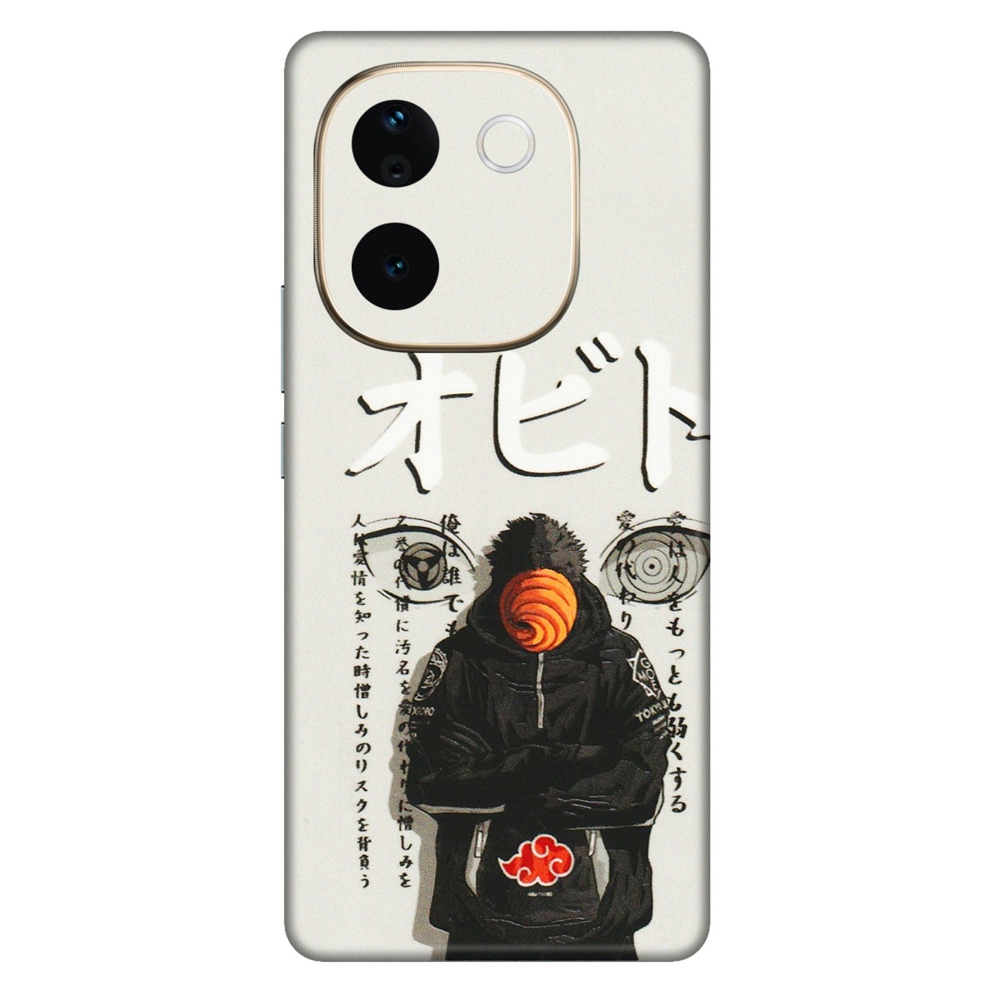 VIVO Z/V/X/T/U/S Series Phone Skins (All Models) - Obito Anime Eye - 3D Embossed Finish (L-19) Vivo T3 Pro (5G)