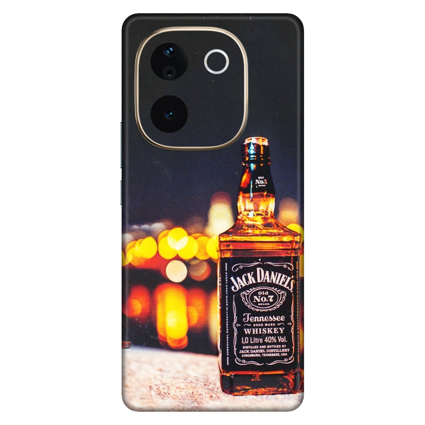 VIVO Z/V/X/T/U/S Series Phone Skins (All Models) - JD Whiskey Bottle - 3D Embossed Finish (L-20) Vivo T3 Pro (5G)