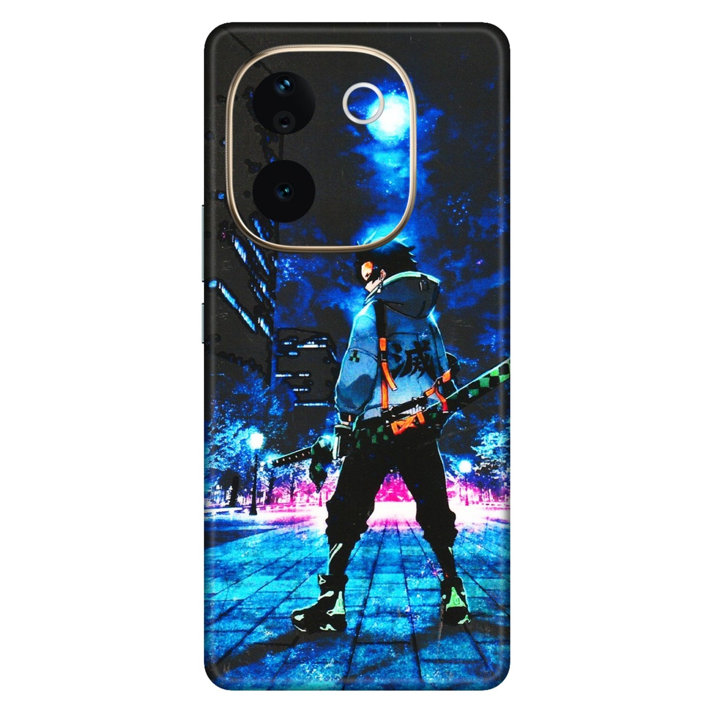 VIVO Z/V/X/T/U/S Series Phone Skins (All Models) - Demon Slayer Sword - 3D Embossed Finish (L-247) Vivo T3 Pro (5G)