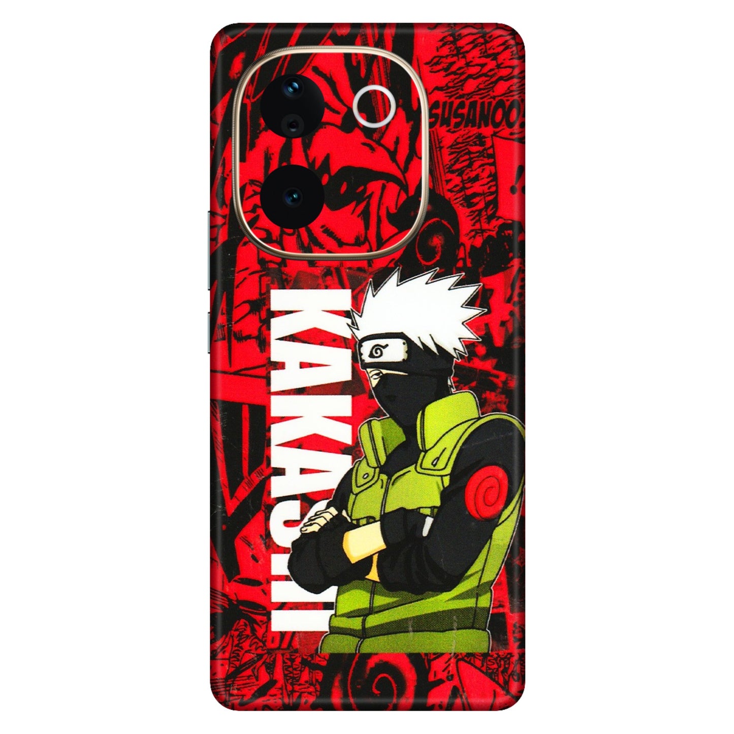 VIVO Z/V/X/T/U/S Series Phone Skins (All Models) - Kakashi Red Anime - 3D Embossed Finish (L-251) Vivo T3 Pro (5G)