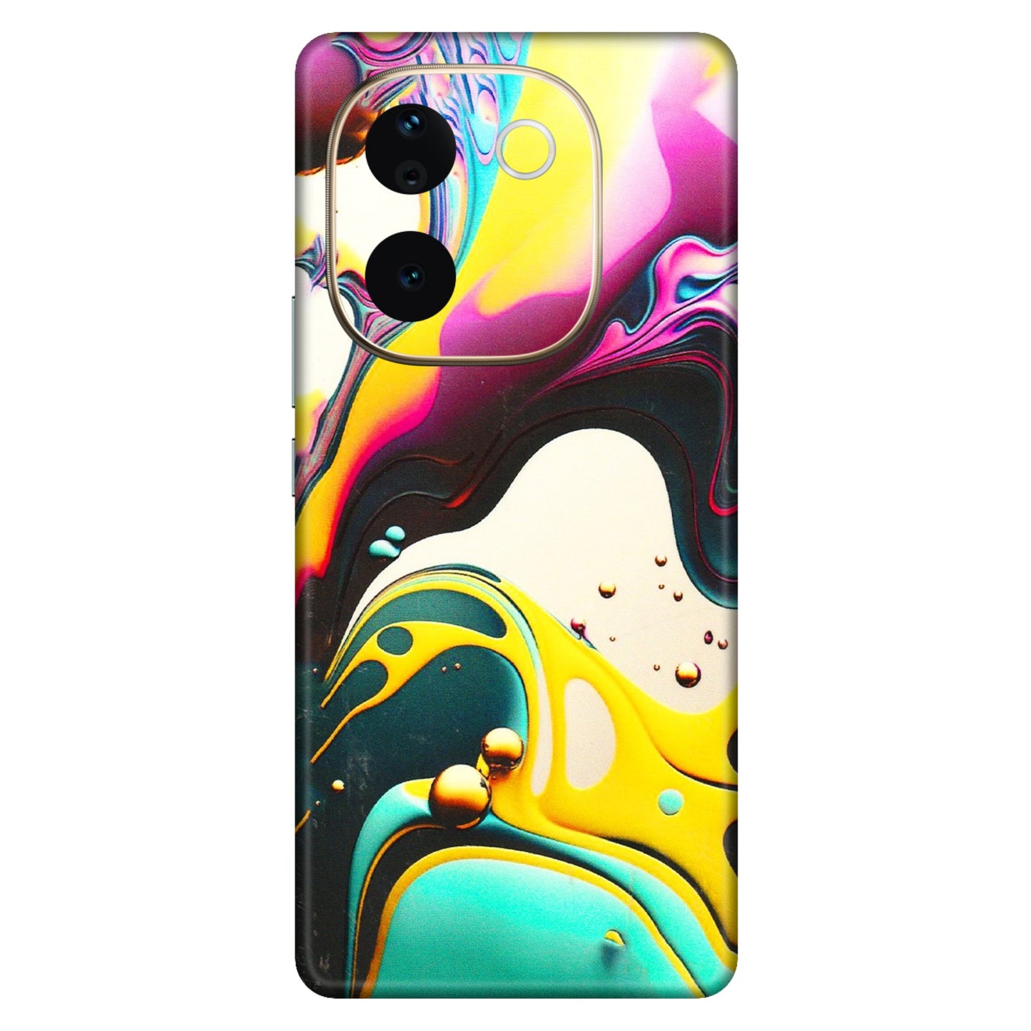 VIVO Z/V/X/T/U/S Series Phone Skins (All Models) - Multicolor Abstract pattern - 3D Embossed Finish (L-254) Vivo T3 Pro (5G)