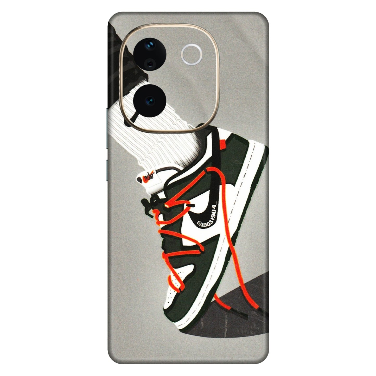 VIVO Z/V/X/T/U/S Series Phone Skins (All Models) - New Grey Sneaker - 3D Embossed Finish (L-261) Vivo T3 Pro (5G)