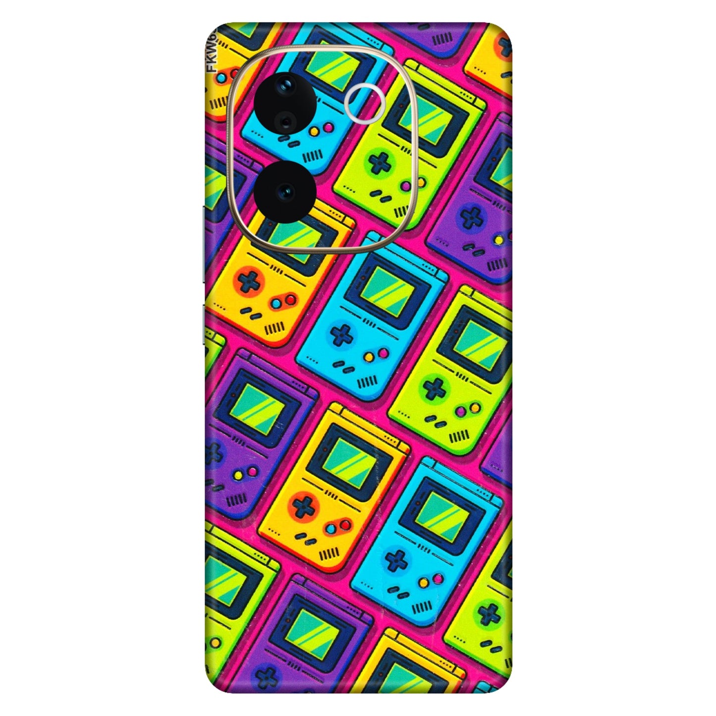 VIVO Z/V/X/T/U/S Series Phone Skins (All Models) - Gameboy Colourful - 3D Embossed Finish (L-266) Vivo T3 Pro (5G)