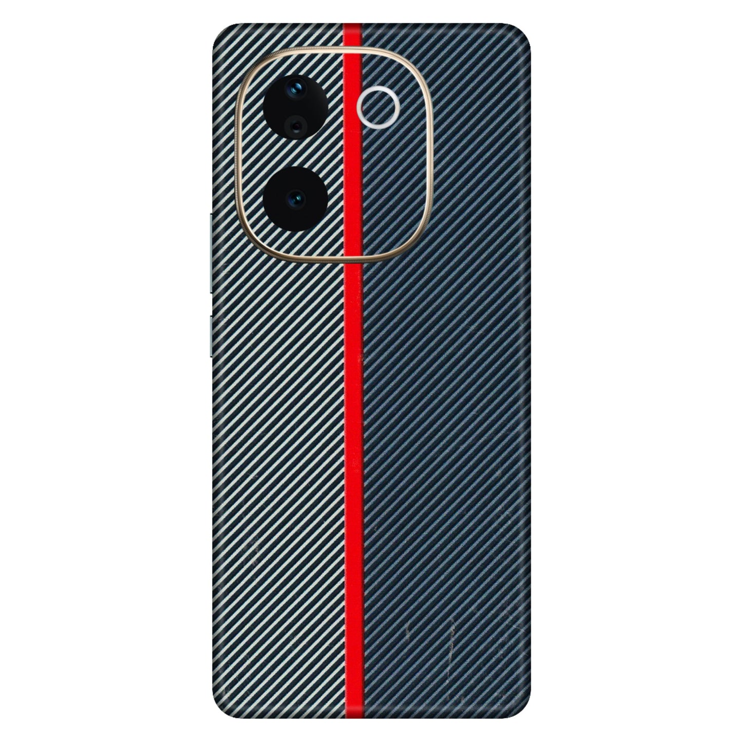 VIVO Z/V/X/T/U/S Series Phone Skins (All Models) - Blue Sober Lines - 3D Embossed Finish (L-305) Vivo T3 Pro (5G)