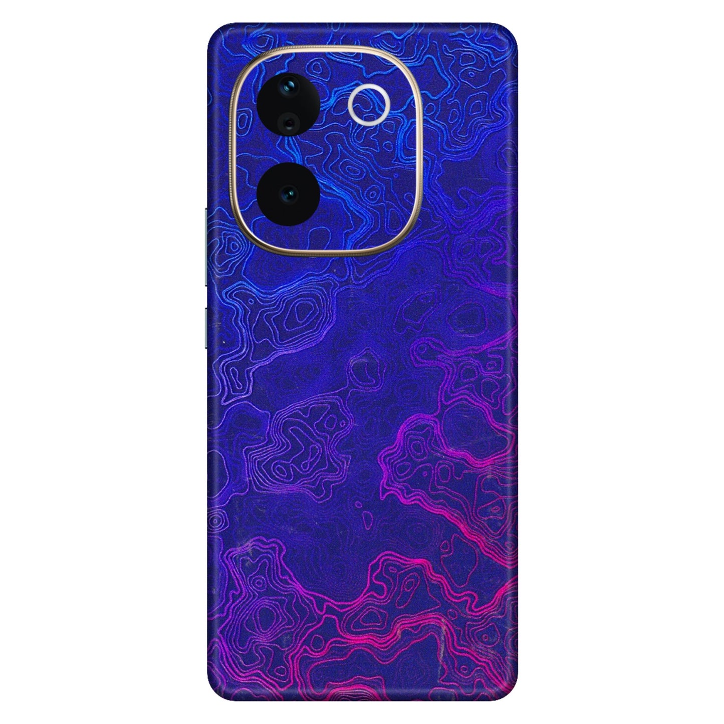 VIVO Z/V/X/T/U/S Series Phone Skins (All Models) - Purple Ripples Swirl - 3D Embossed Finish (L-314) Vivo T3 Pro (5G)