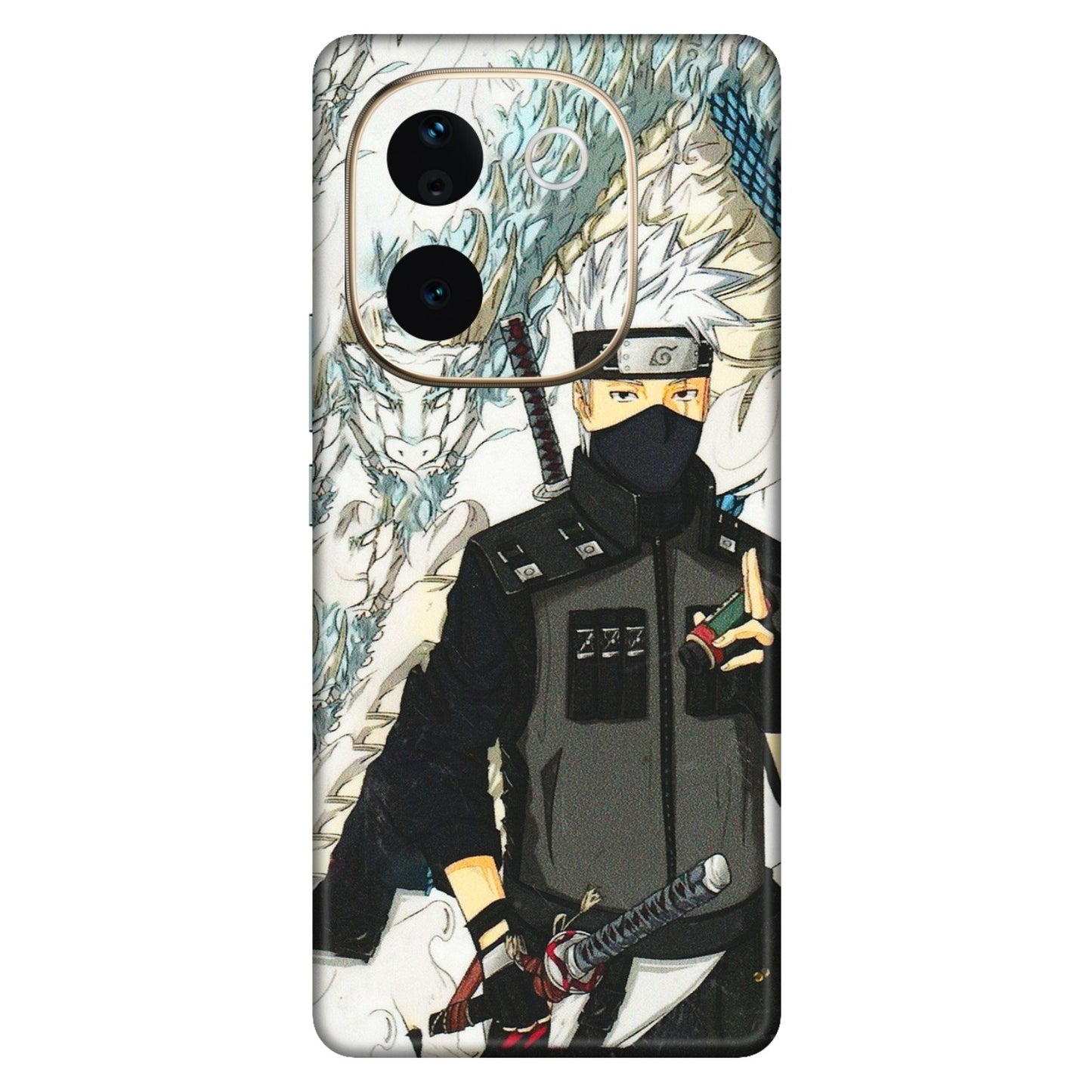 VIVO Z/V/X/T/U/S Series Phone Skins (All Models) - Kakashi Hatake Naruto Anime - 3D Embossed Finish (L-46) Vivo T3 Pro (5G)