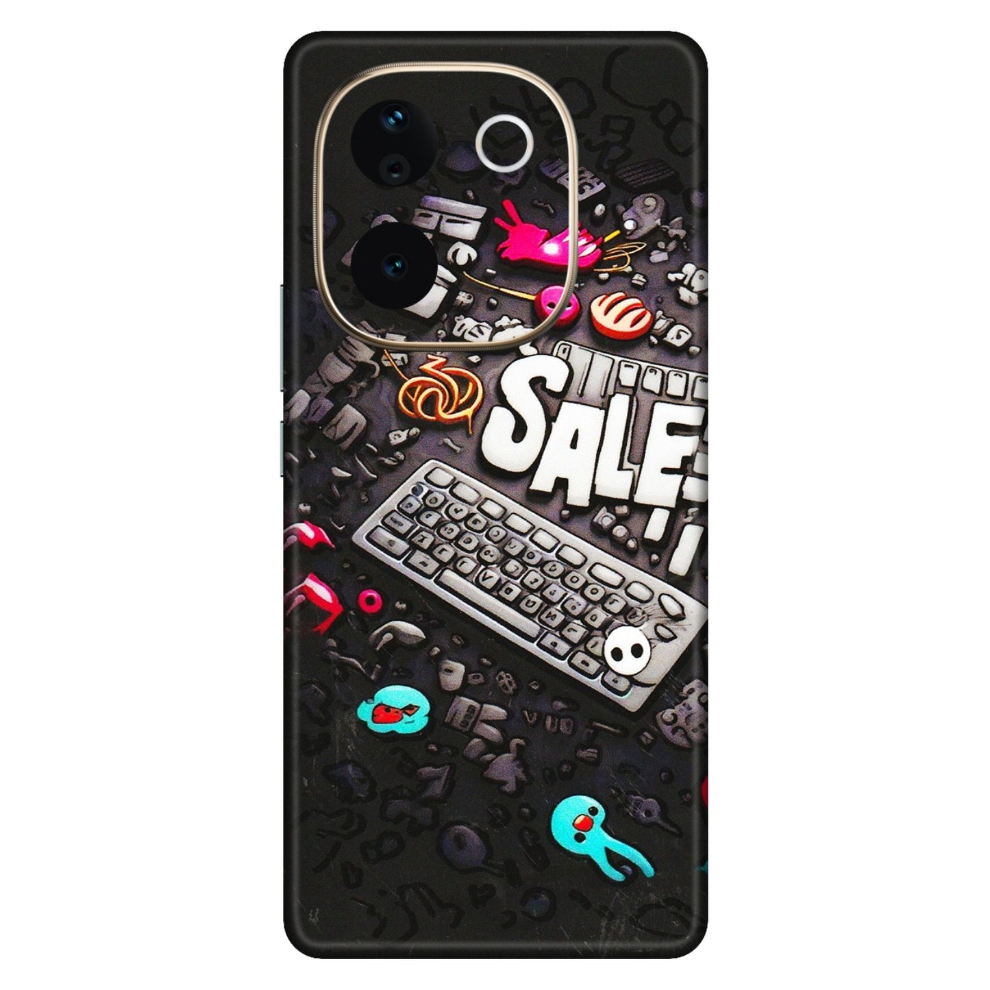 VIVO Z/V/X/T/U/S Series Phone Skins (All Models) - Gadgets Sale - 3D Embossed Finish (L-50) Vivo T3 Pro (5G)