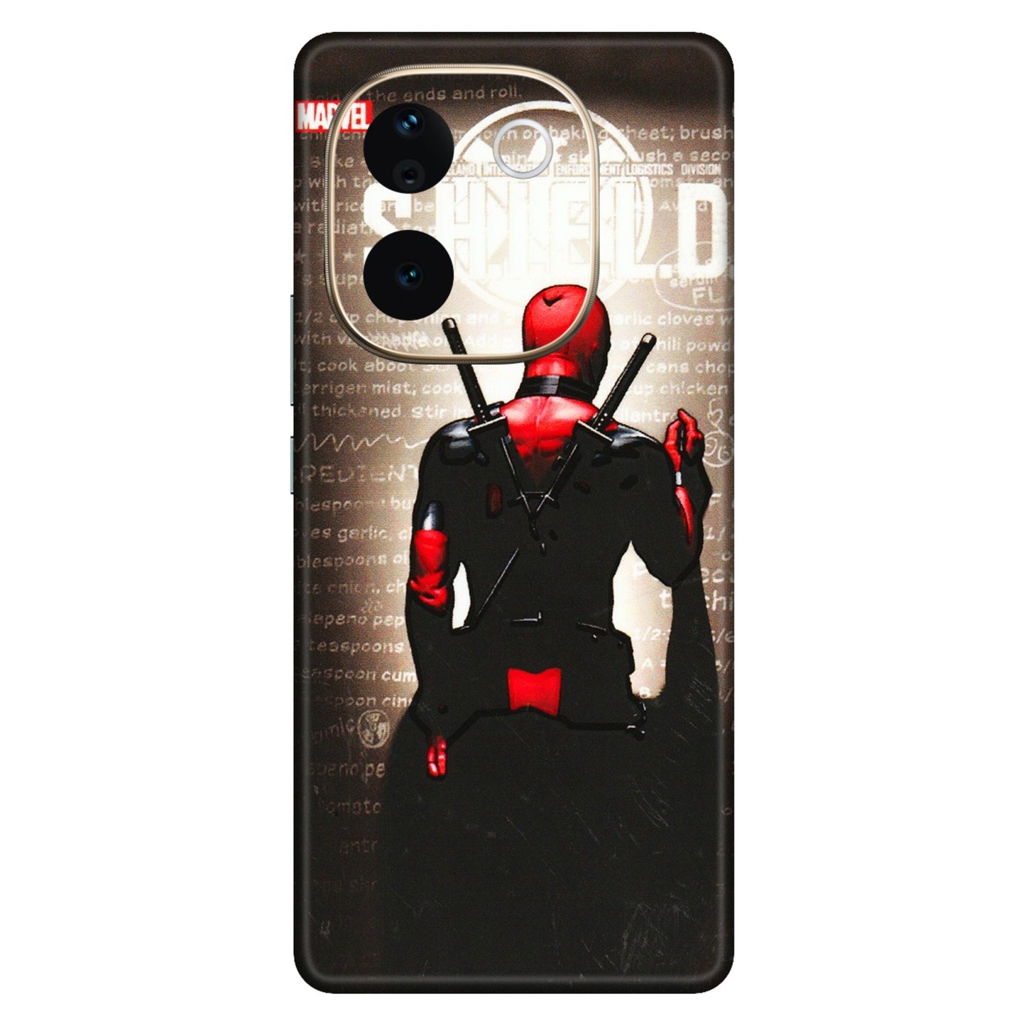 VIVO Z/V/X/T/U/S Series Phone Skins (All Models) - Deadpool - 3D Embossed Finish (L-56) Vivo T3 Pro (5G)