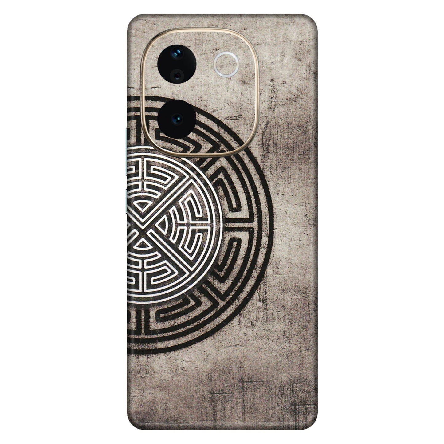 VIVO Z/V/X/T/U/S Series Phone Skins (All Models) - Mysterious Circular Design - 3D Embossed Finish (L-63) Vivo T3 Pro (5G)