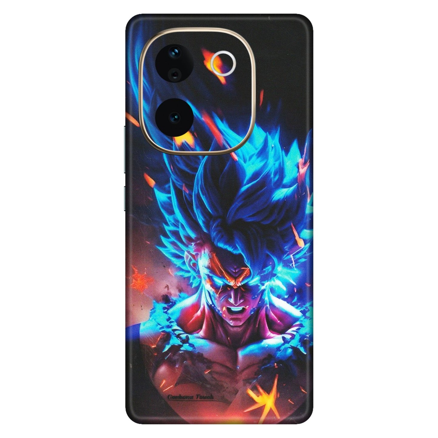 VIVO Z/V/X/T/U/S Series Phone Skins (All Models) - Angry Goku Dragon Ball Anime - Matte Finish (M-150) Vivo T3 Pro (5G)