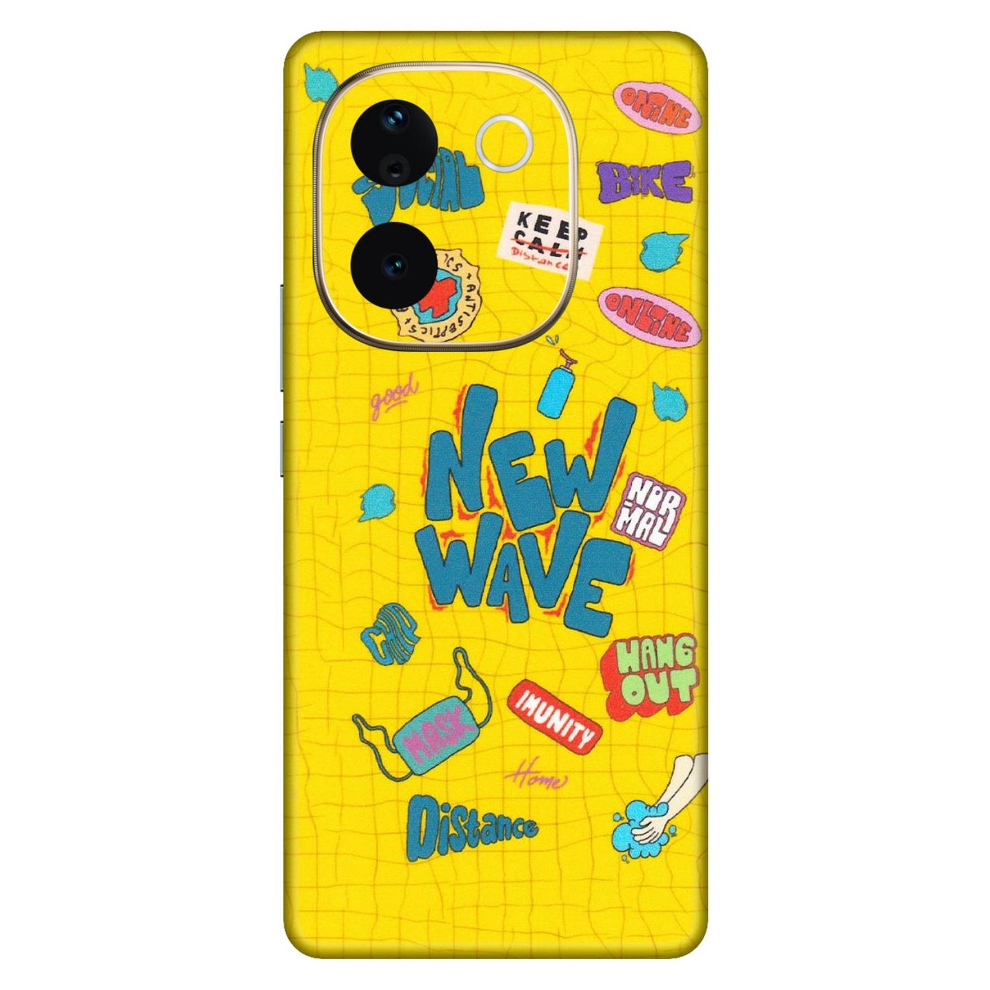 VIVO Z/V/X/T/U/S Series Phone Skins (All Models) - New Wave Life - Matte Finish (M-17) Vivo T3 Pro (5G)
