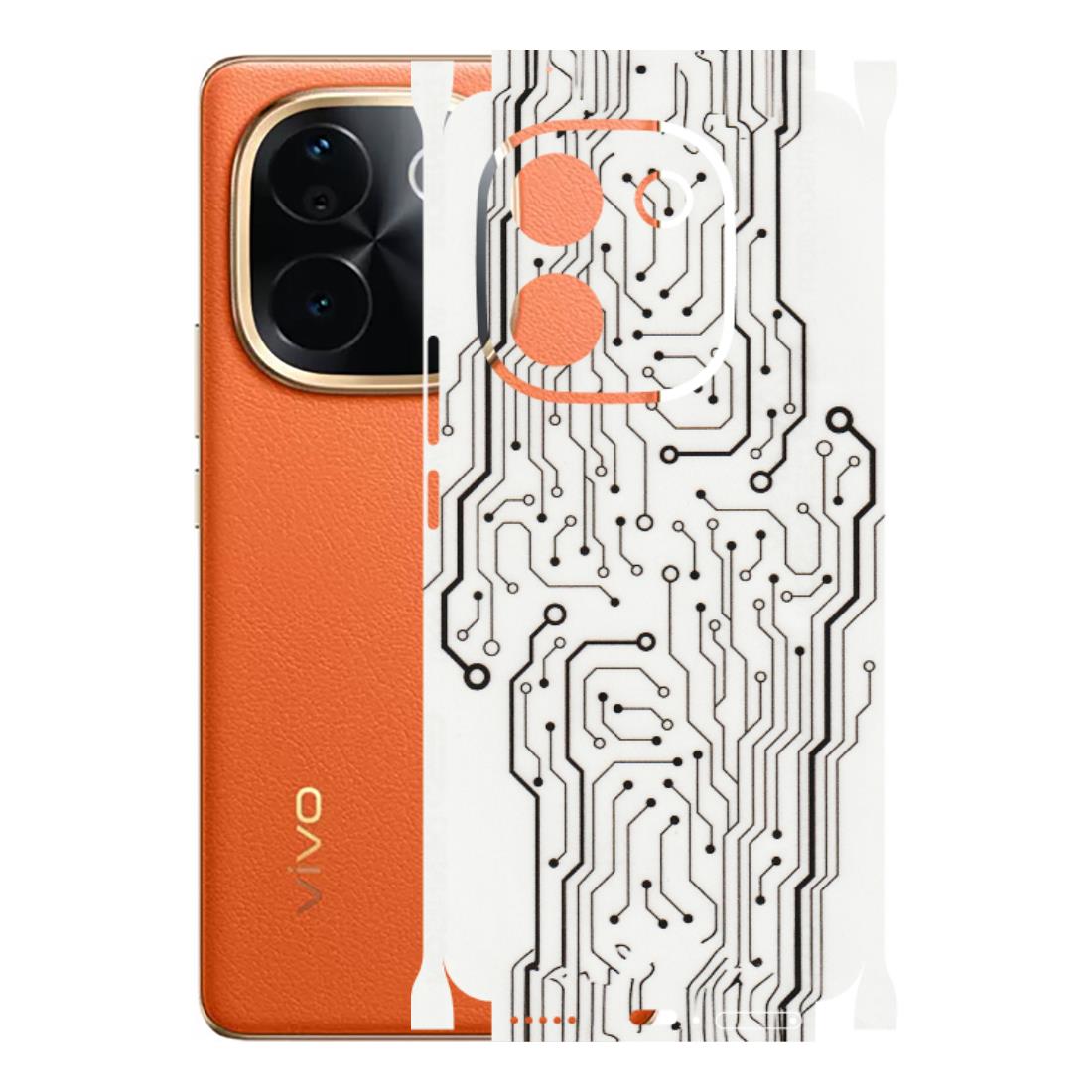 VIVO Z/V/X/T/U/S Series Phone Skins (All Models) - Tech Circuits - Transparent Finish (T-03) Vivo T3 Pro (5G)