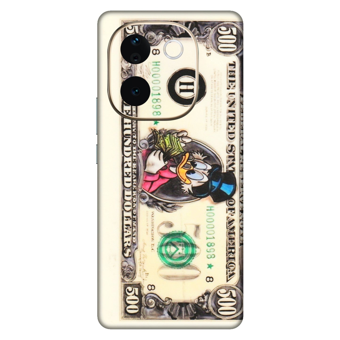 VIVO Z/V/X/T/U/S Series Phone Skins (All Models) - Five Hundred Dollar Duck - Transparent Finish (T-15) Vivo T3 Pro (5G)
