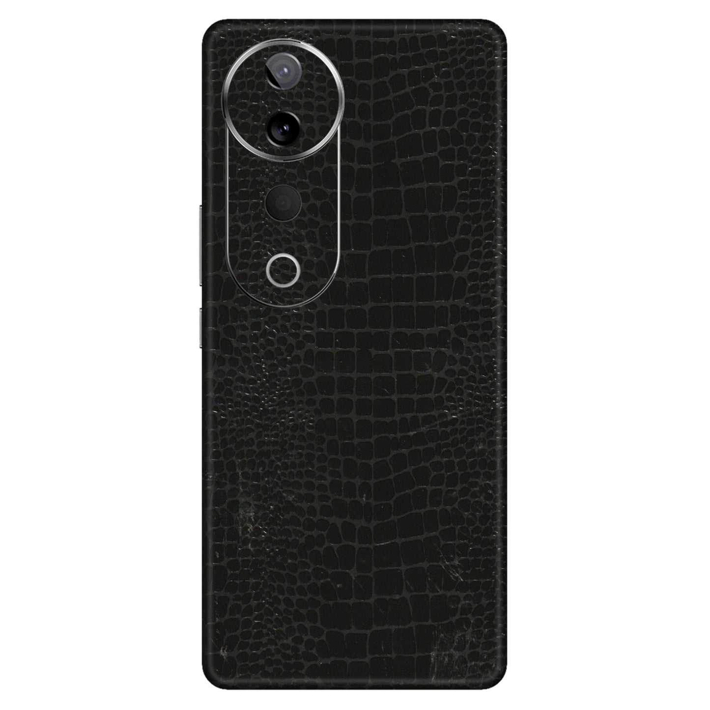 VIVO Z/V/X/T/U/S Series Phone Skins (All Models) - Snake Leather Black - 3D Embossed Finish (L-107) Vivo T3 Ultra (5G)