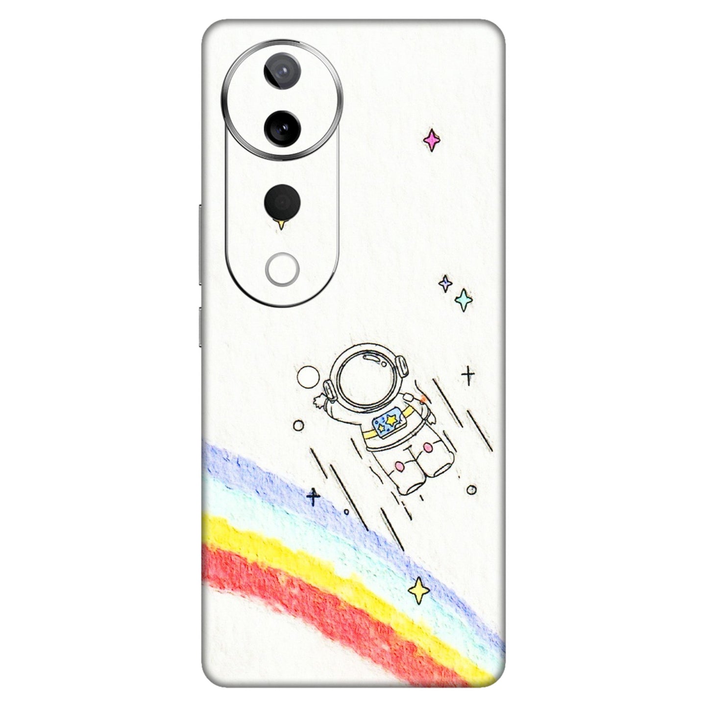 VIVO Z/V/X/T/U/S Series Phone Skins (All Models) - Milkyway Astronaut - 3D Embossed Finish (L-110) Vivo T3 Ultra (5G)