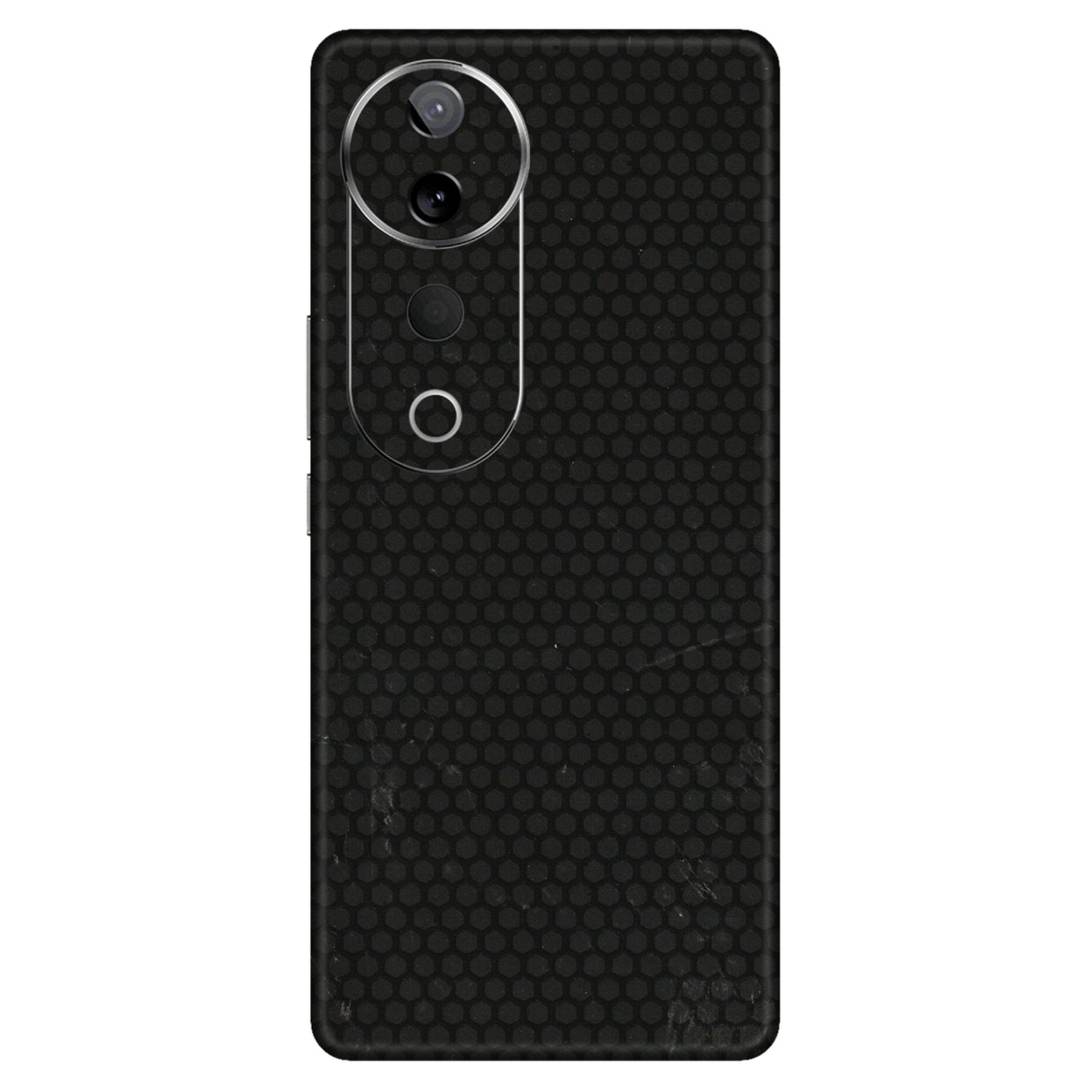 VIVO Z/V/X/T/U/S Series Phone Skins (All Models) - Black honeycomb - 3D Embossed Finish (L-114) Vivo T3 Ultra (5G)
