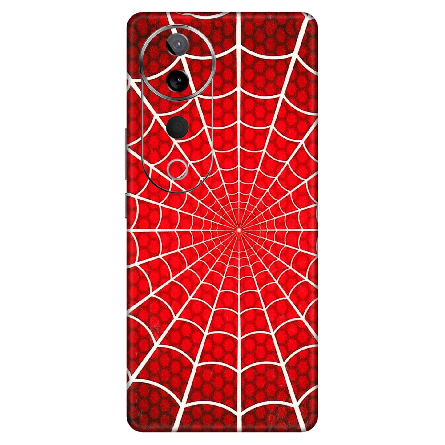 VIVO Z/V/X/T/U/S Series Phone Skins (All Models) - Classic Spidey Web - 3D Embossed Finish (L-115) Vivo T3 Ultra (5G)