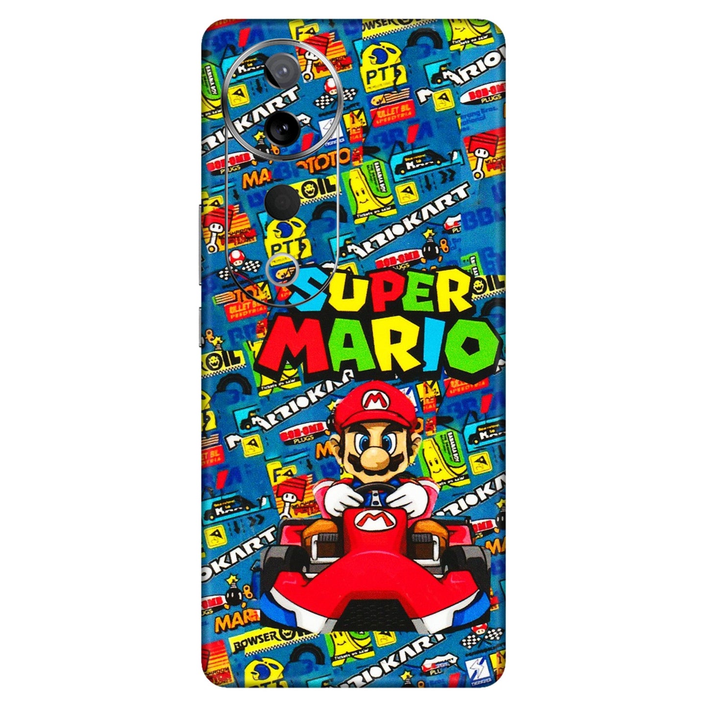 VIVO Z/V/X/T/U/S Series Phone Skins (All Models) - Super Mario Kart - 3D Embossed Finish (L-140) Vivo T3 Ultra (5G)