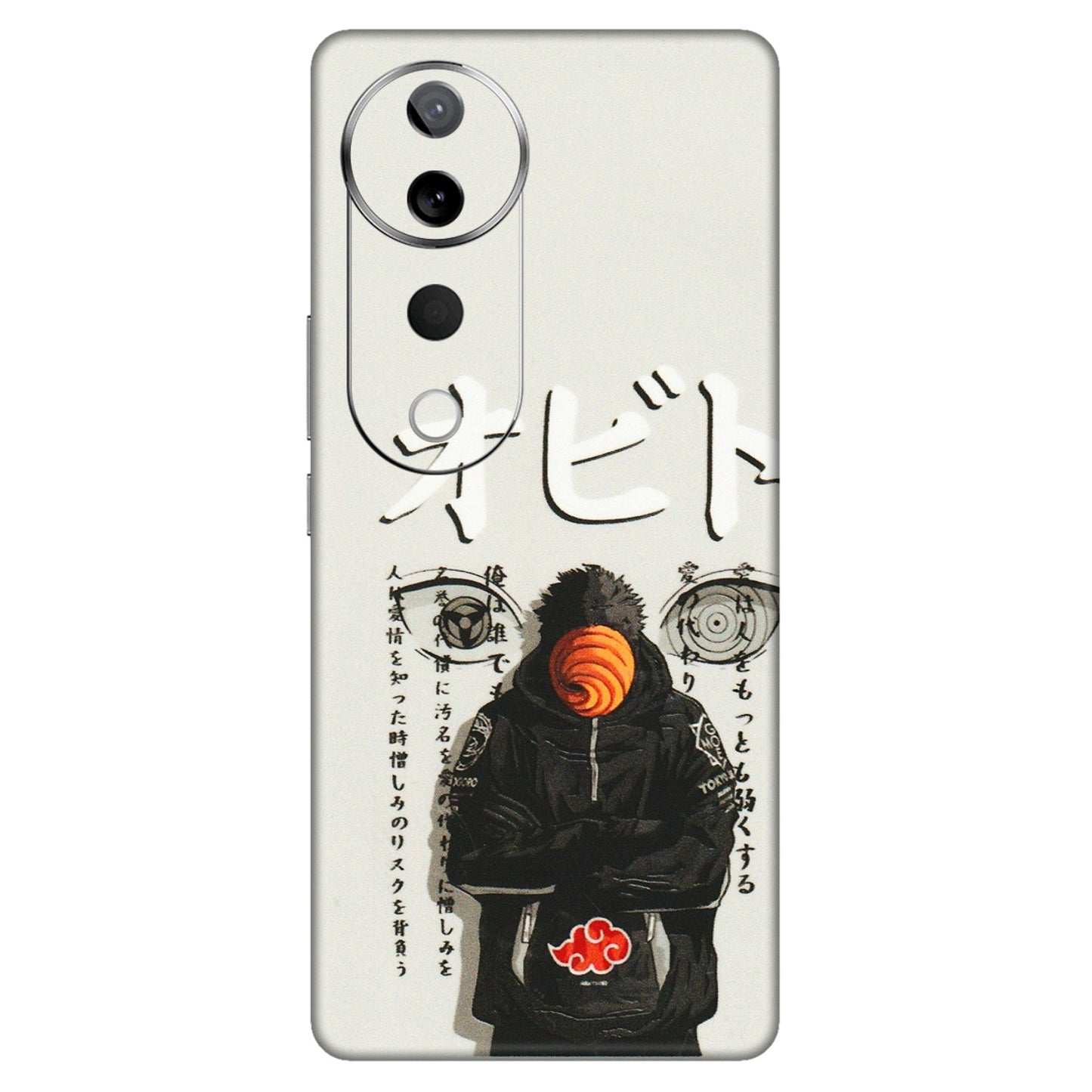 VIVO Z/V/X/T/U/S Series Phone Skins (All Models) - Obito Anime Eye - 3D Embossed Finish (L-19) Vivo T3 Ultra (5G)
