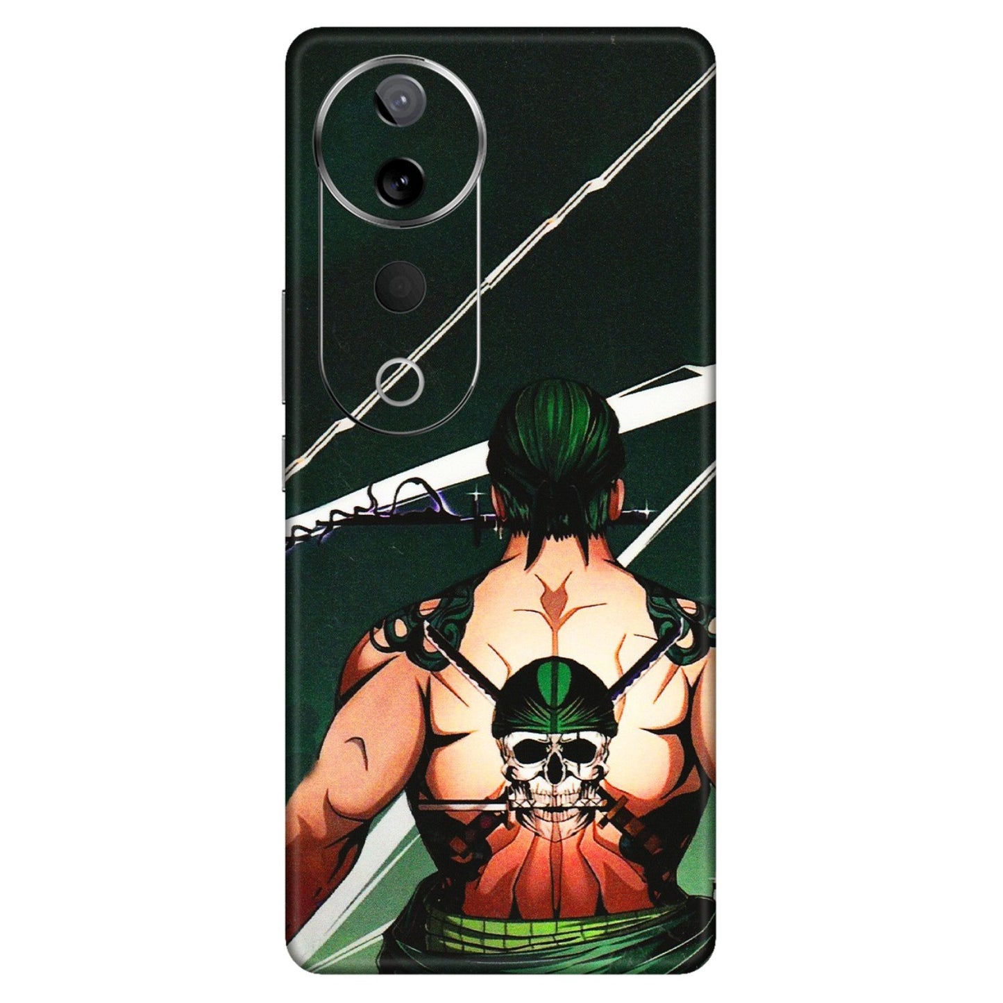 VIVO Z/V/X/T/U/S Series Phone Skins (All Models) - Zoro Anime - 3D Embossed Finish (L-23) Vivo T3 Ultra (5G)