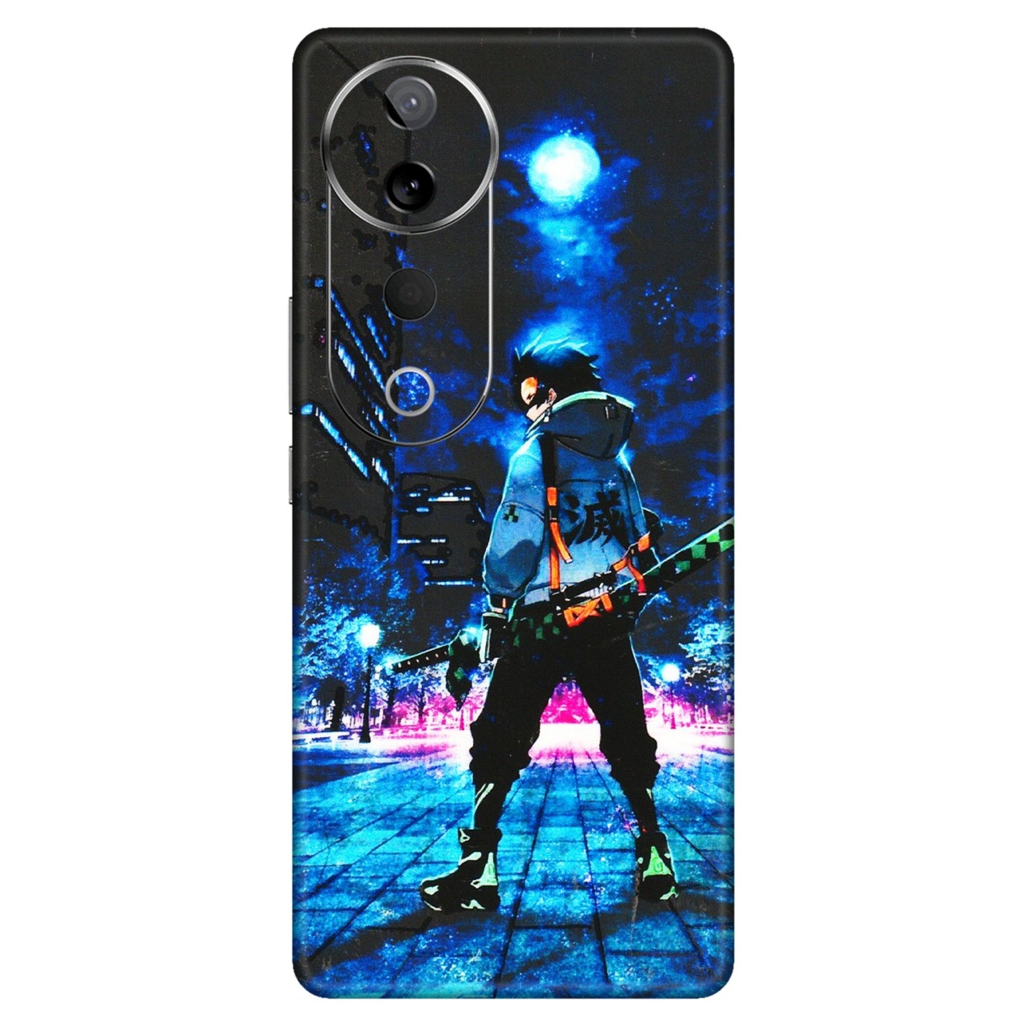 VIVO Z/V/X/T/U/S Series Phone Skins (All Models) - Demon Slayer Sword - 3D Embossed Finish (L-247) Vivo T3 Ultra (5G)