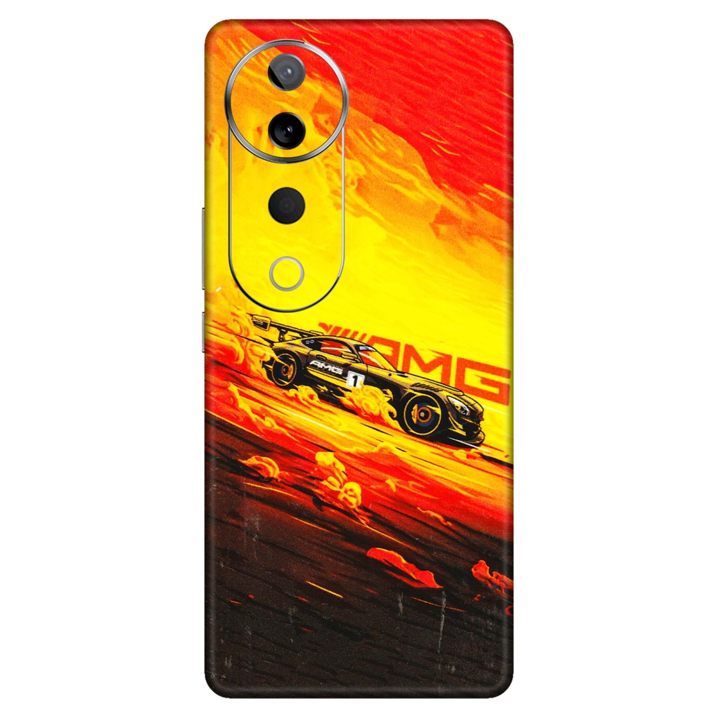 VIVO Z/V/X/T/U/S Series Phone Skins (All Models) - AMG Car Speed Cover - 3D Embossed Finish (L-256) Vivo T3 Ultra (5G)